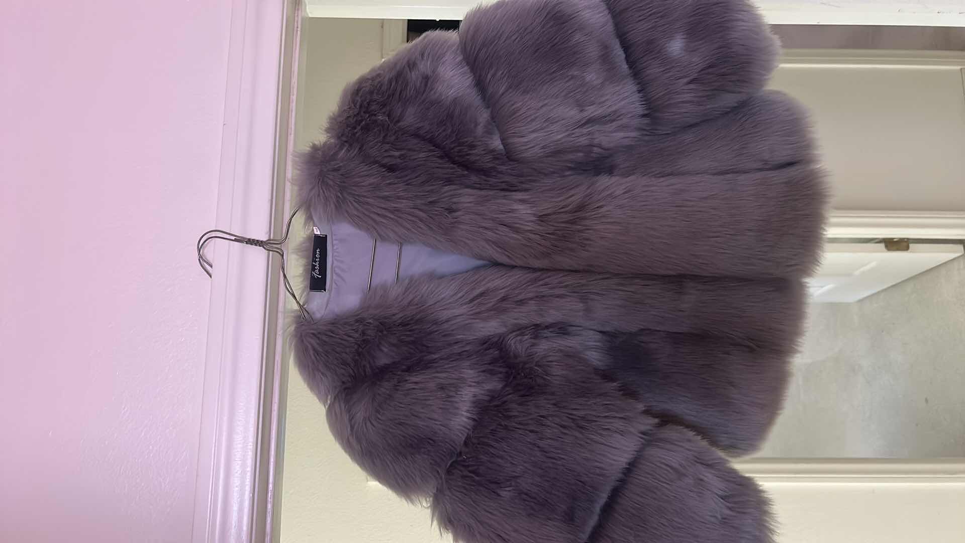 Photo 1 of WOMENSWEAR- FAUX FUR EVENING JACKET SIZE L