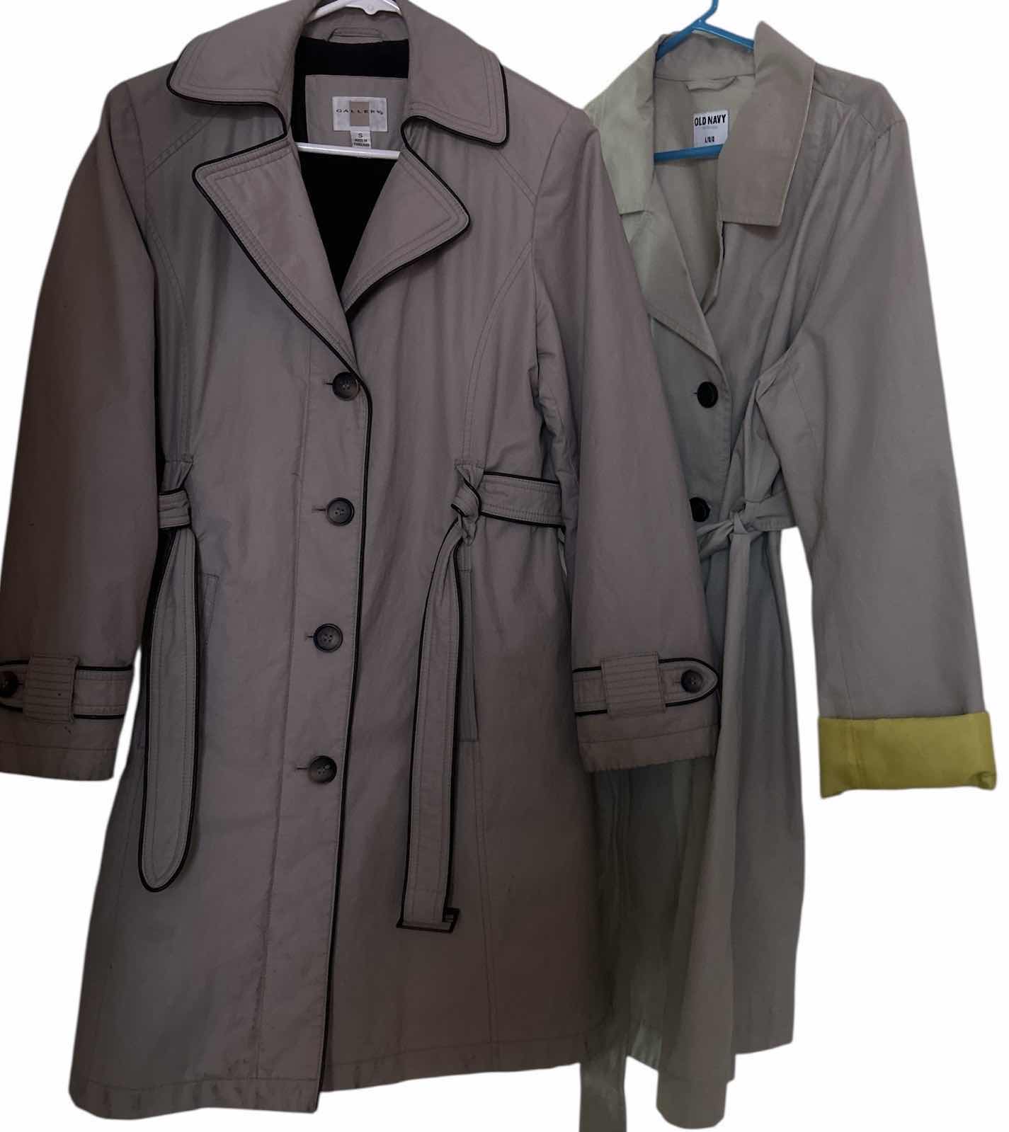Photo 1 of WOMENSWEAR- 2 WOMENS RAINCOATS SIZE SM AND LARGE