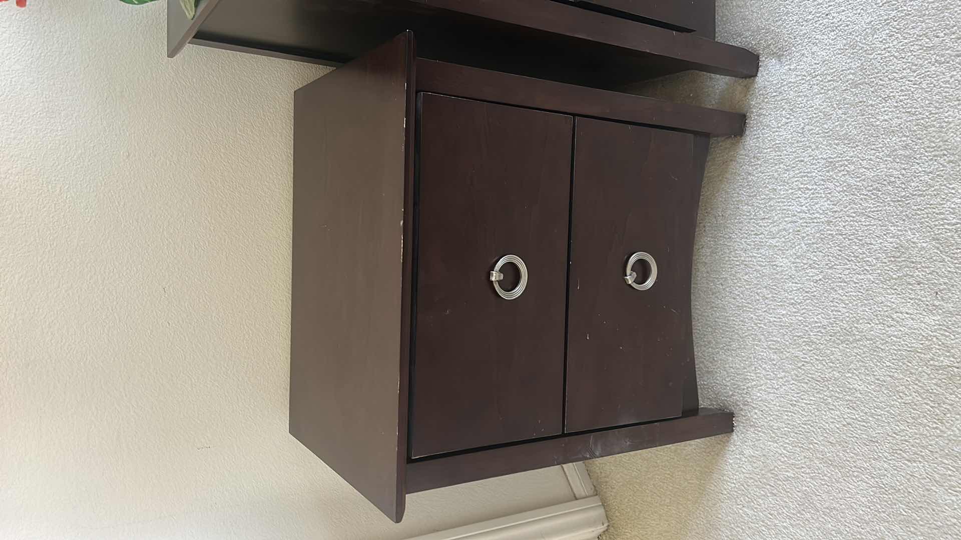 Photo 1 of 2 DRAWER WOOD NIGHTSTAND 23 1/2“ x 17 1/2“ x H26“