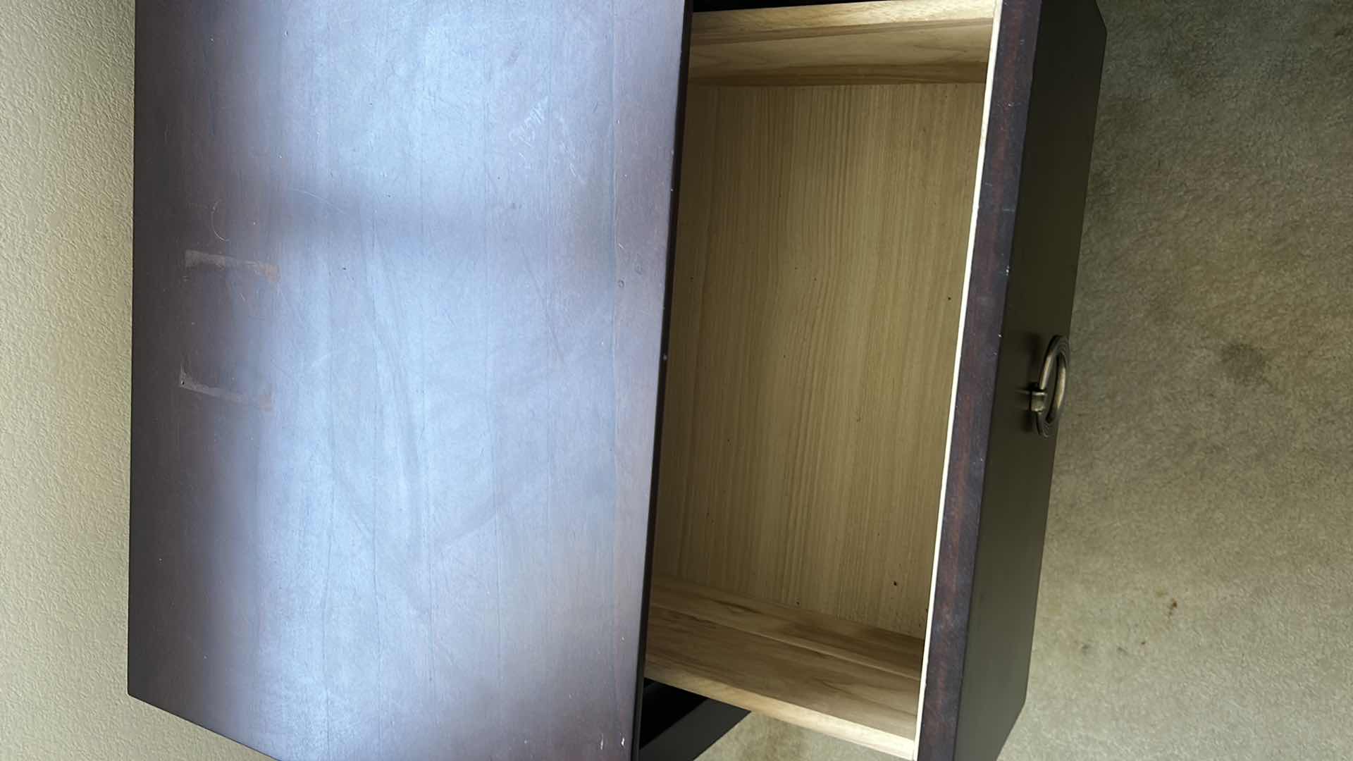 Photo 1 of 2 DRAWER WOOD NIGHTSTAND 23 1/2“ x 17 1/2“ x H26“