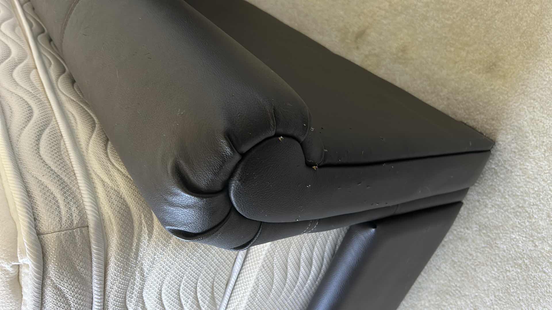 Photo 1 of QUEEN BONDED LEATHER HEADBOARD/ FOOTBOARD AND SIDE PANELS  65” x 99“ x H42“