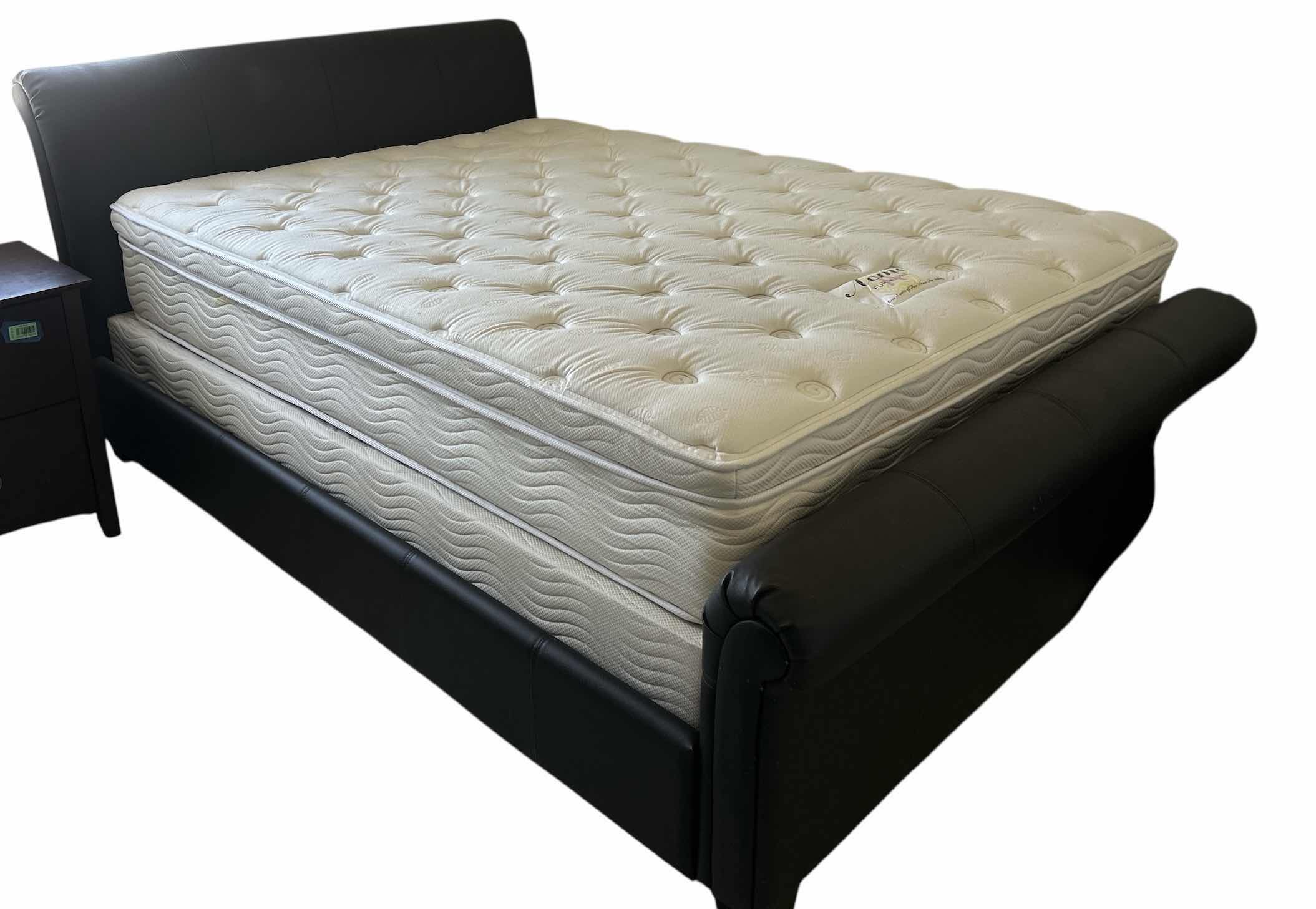 Photo 1 of QUEEN BONDED LEATHER HEADBOARD/ FOOTBOARD AND SIDE PANELS 65” x 99“ x H42“