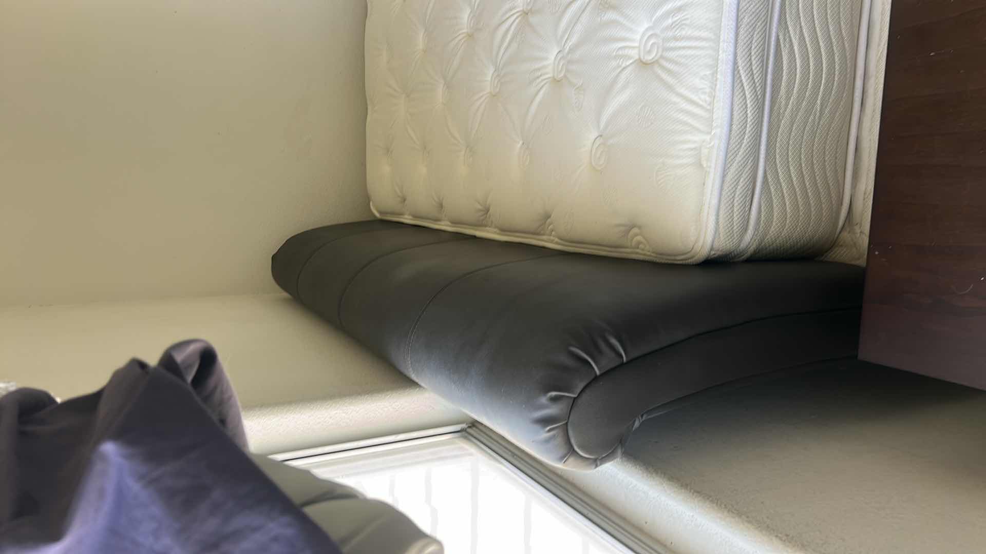 Photo 1 of QUEEN BONDED LEATHER HEADBOARD/ FOOTBOARD AND SIDE PANELS  65” x 99“ x H42“