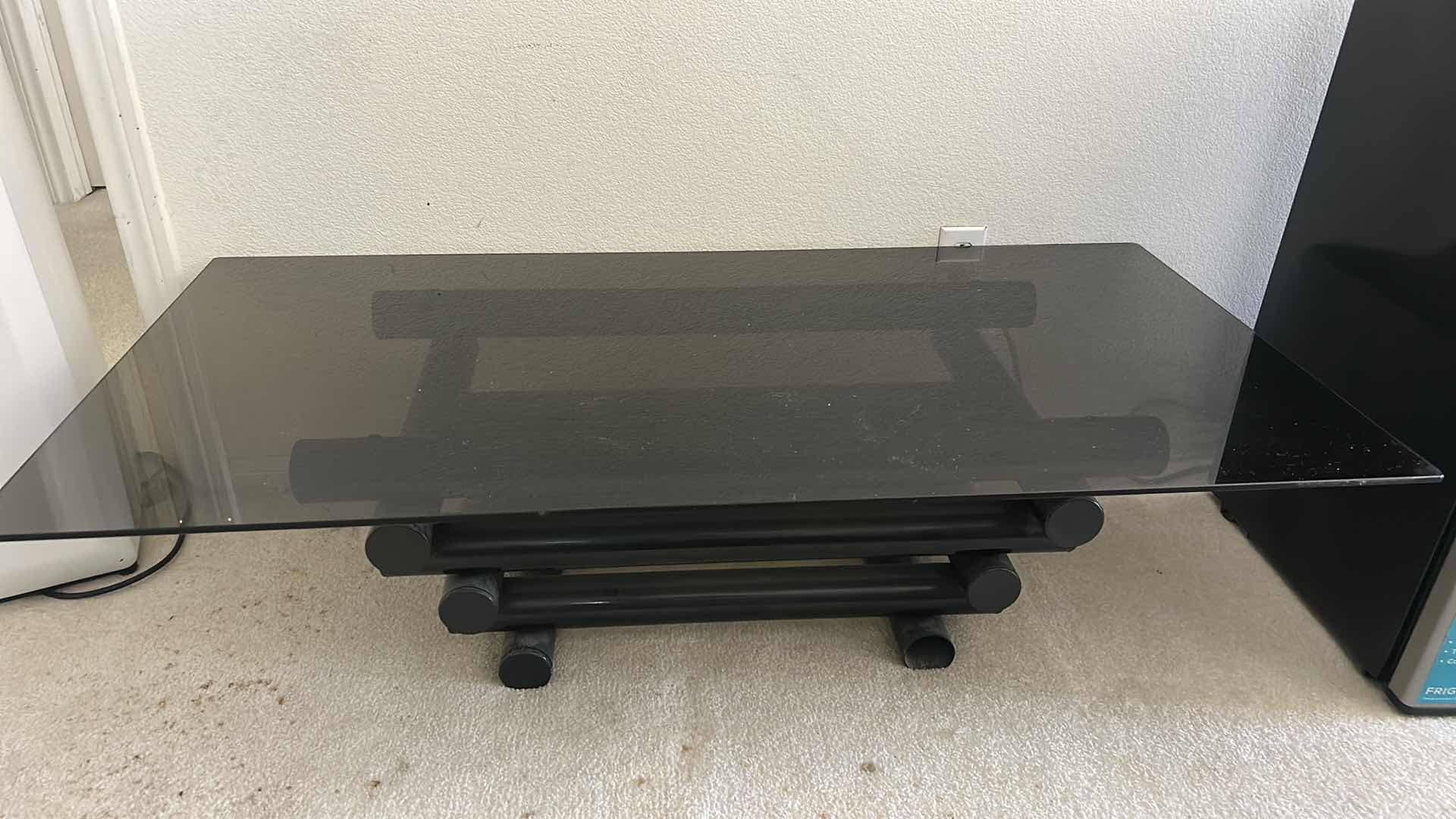 Photo 1 of SMOKED GLASS TOP ACCENT/COFFEE TABLE 52’ x 26” x H15”