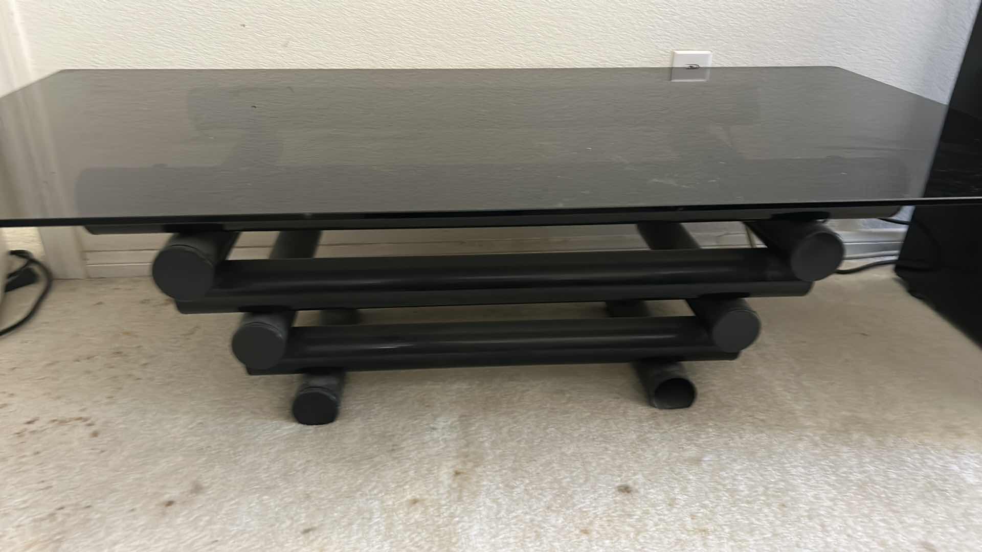 Photo 1 of SMOKED GLASS TOP ACCENT/COFFEE TABLE 52’ x 26” x H15”