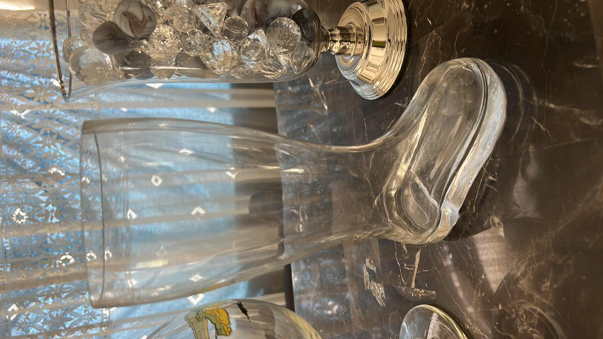 Photo 1 of COCKTAIL GLASSES, 3 VASES,  DICE GAME