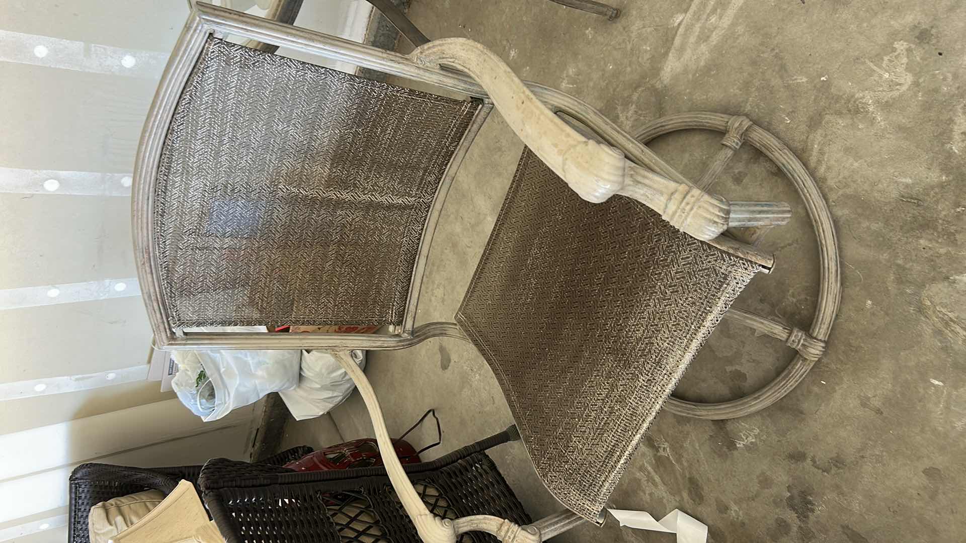 Photo 1 of OUTDOOR METAL SWIVEL CHAIR