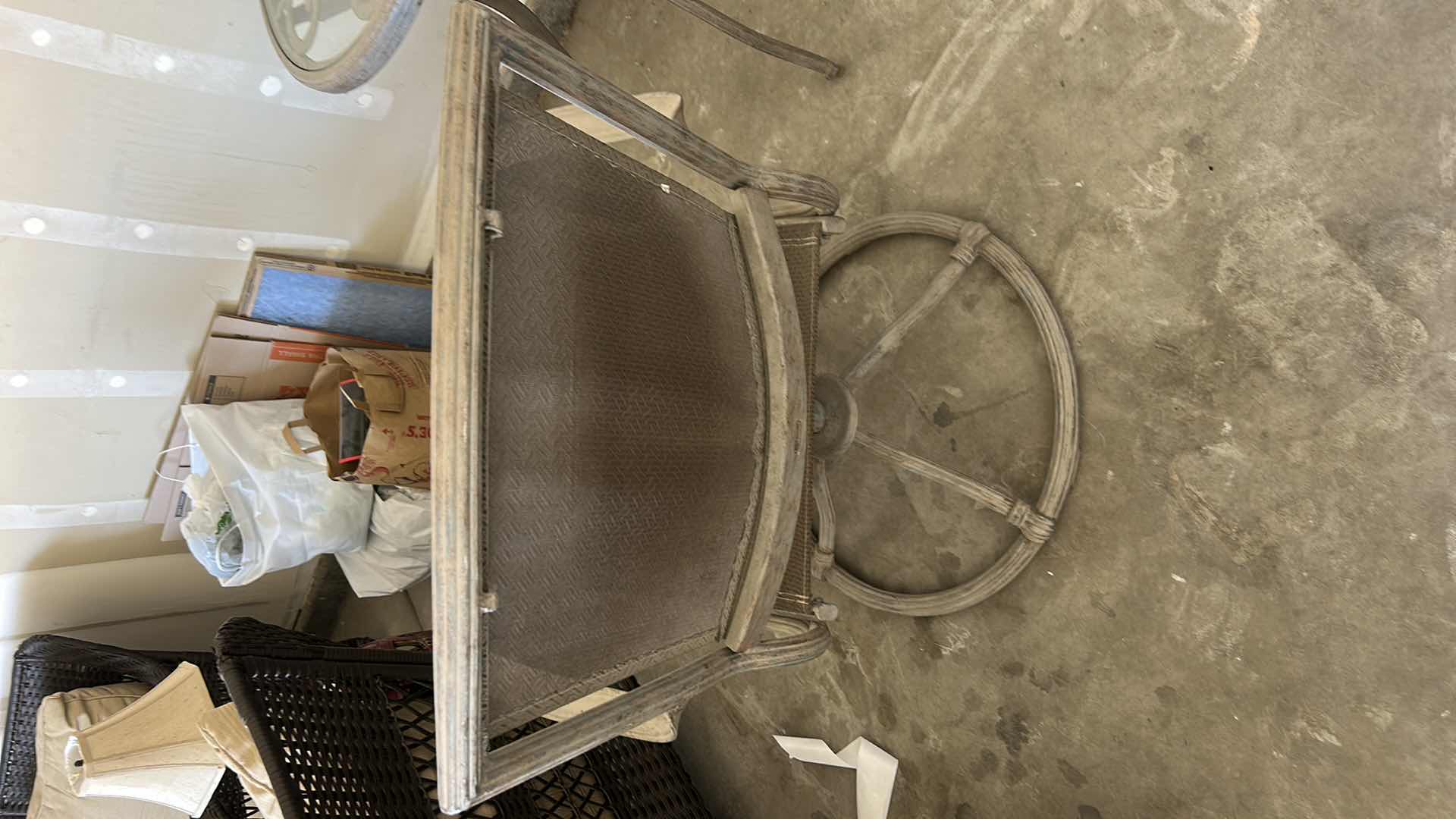 Photo 1 of OUTDOOR METAL SWIVEL CHAIR