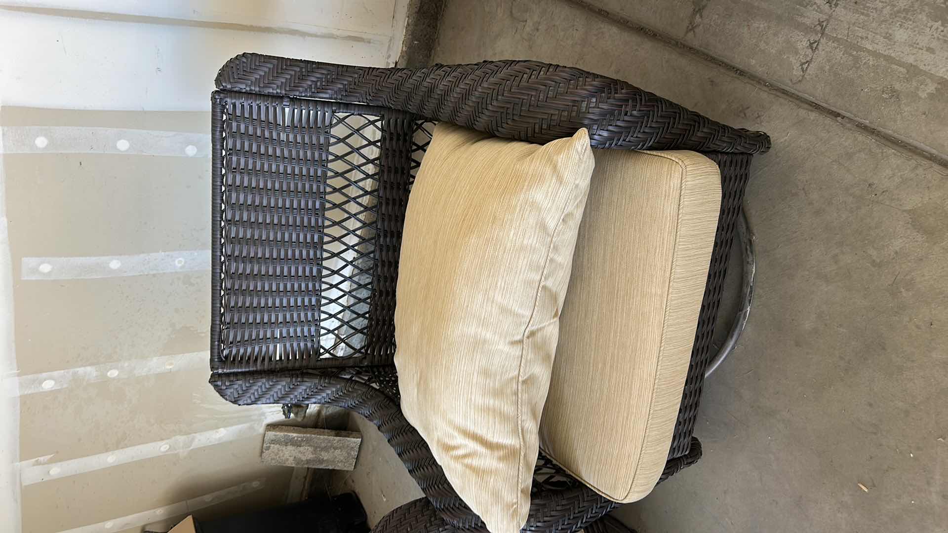 Photo 1 of OUTDOOR SWIVEL & ROCKING FAUX WICKER PATIO CHAIR 34” x 3 ‘ x H34 1/2”