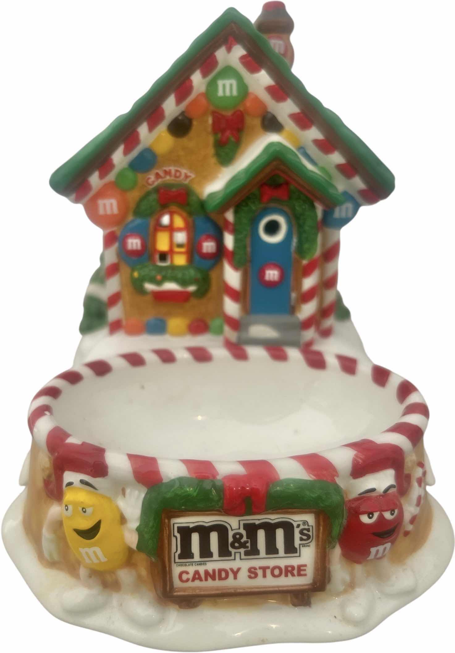 Photo 1 of NEW IN BOX DEPT 56 M&M’s CANDY STORE LIGHTED HOUSE AND CANDY DISH