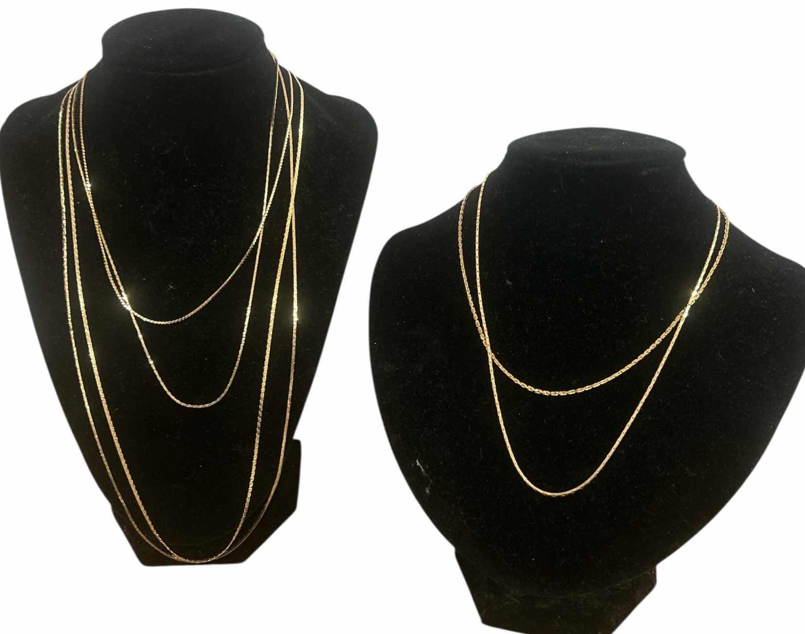 Photo 1 of 6 GOLD TONE NECKLACES