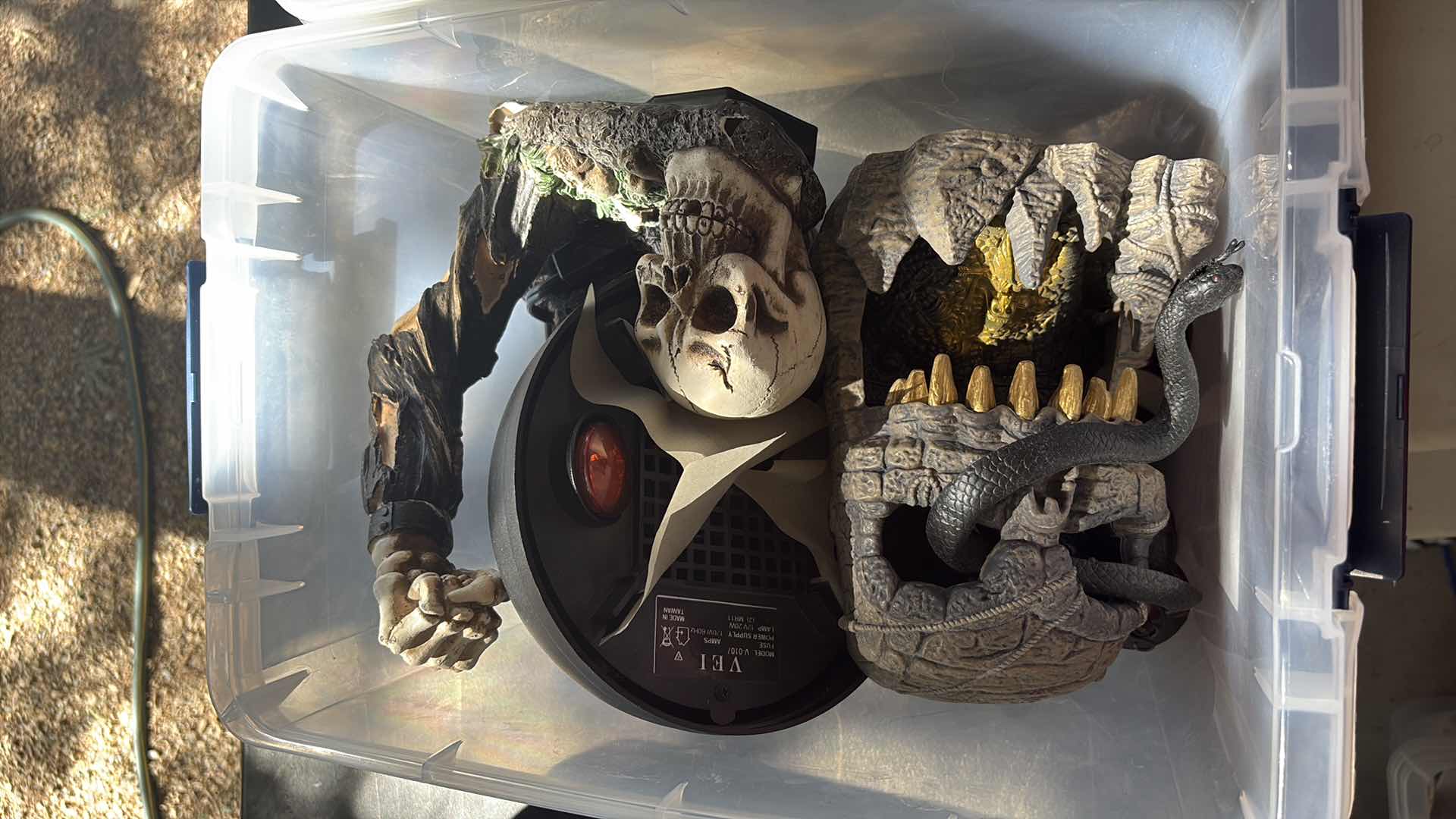 Photo 1 of CONTENTS OF TOTE HALLOWEEN DECORATIONS