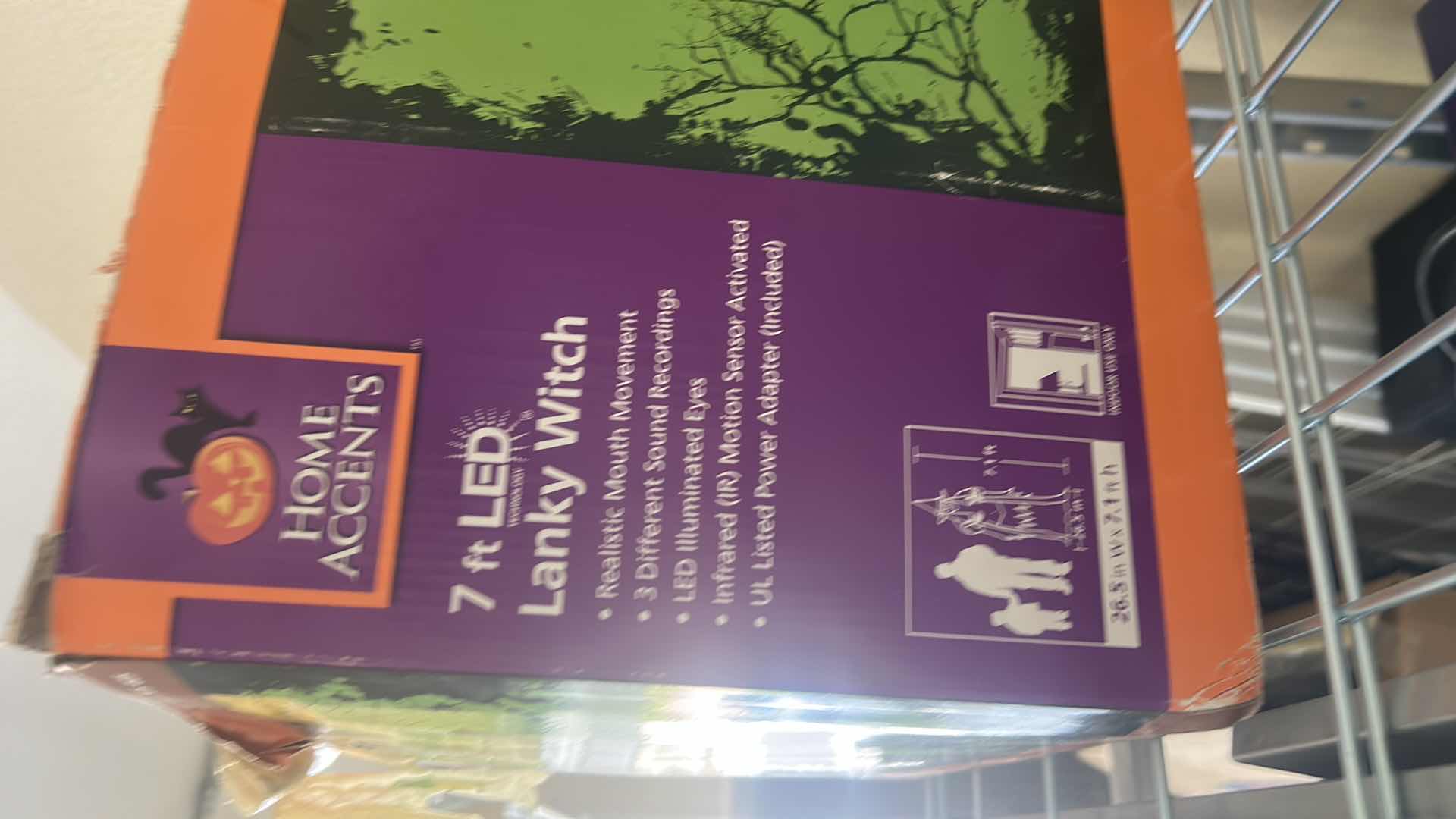 Photo 1 of 7 FOOT LED LANKY ANIMATED WITCH