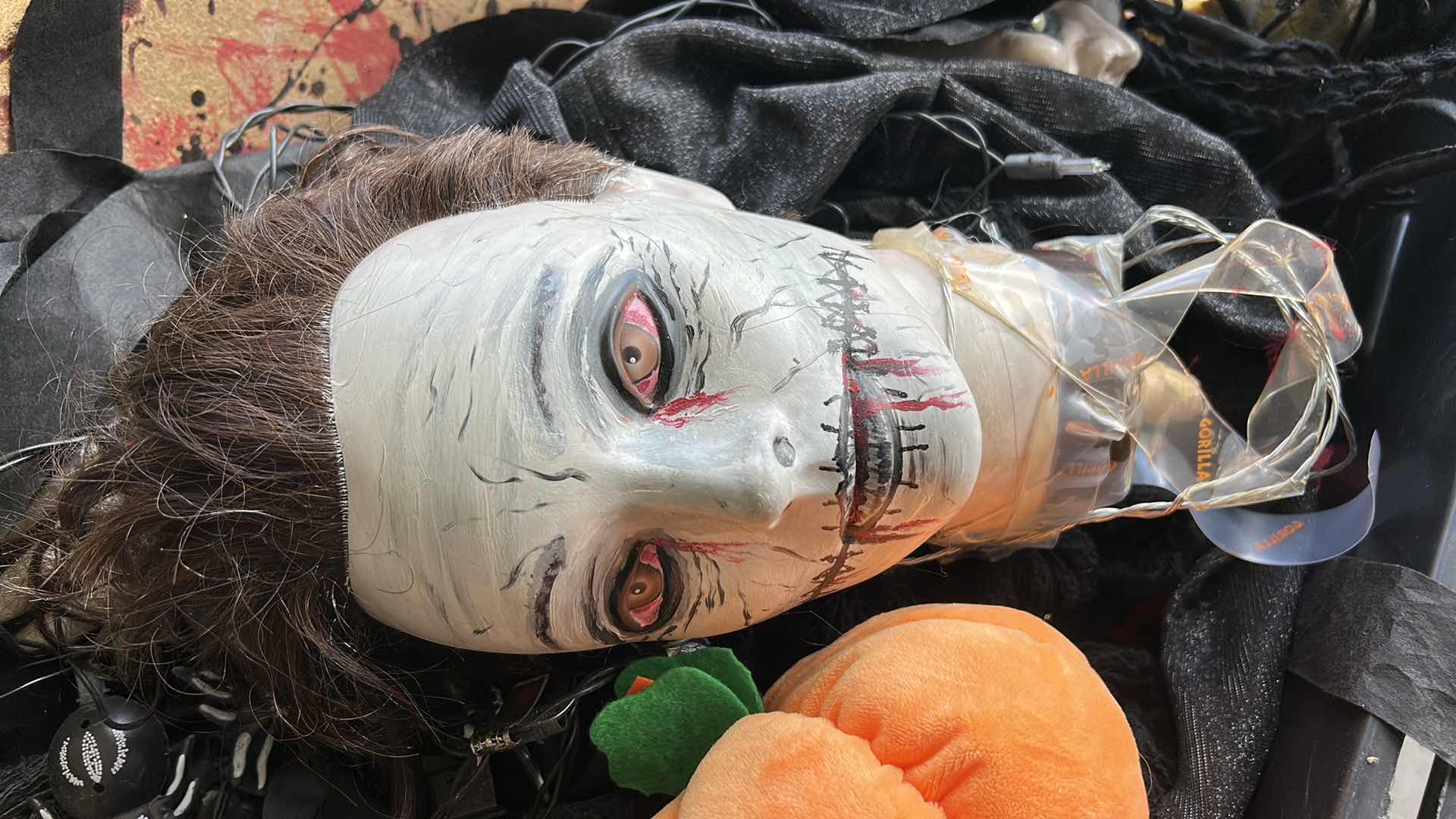 Photo 1 of TOTE FULL OF HALLOWEEN DECOR