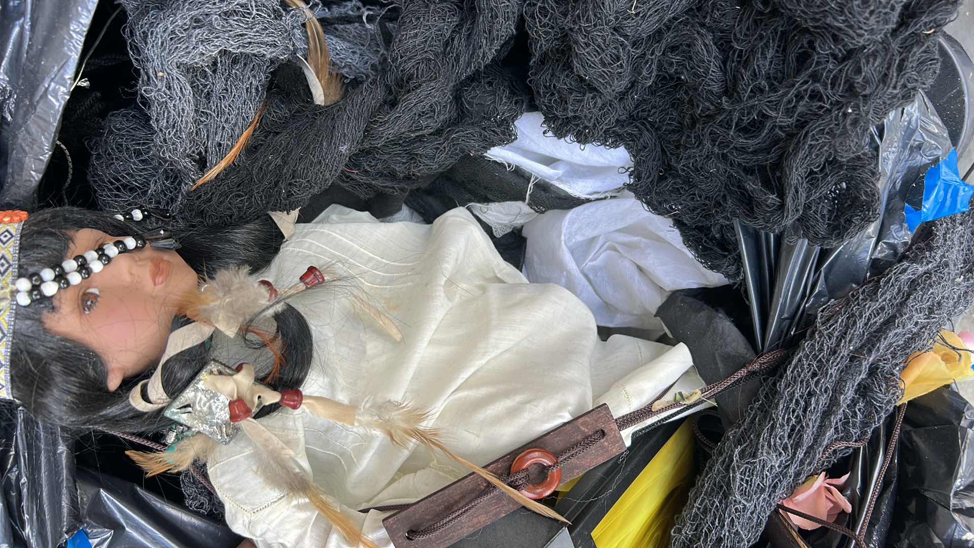 Photo 1 of TOTE FULL OF HALLOWEEN DECOR