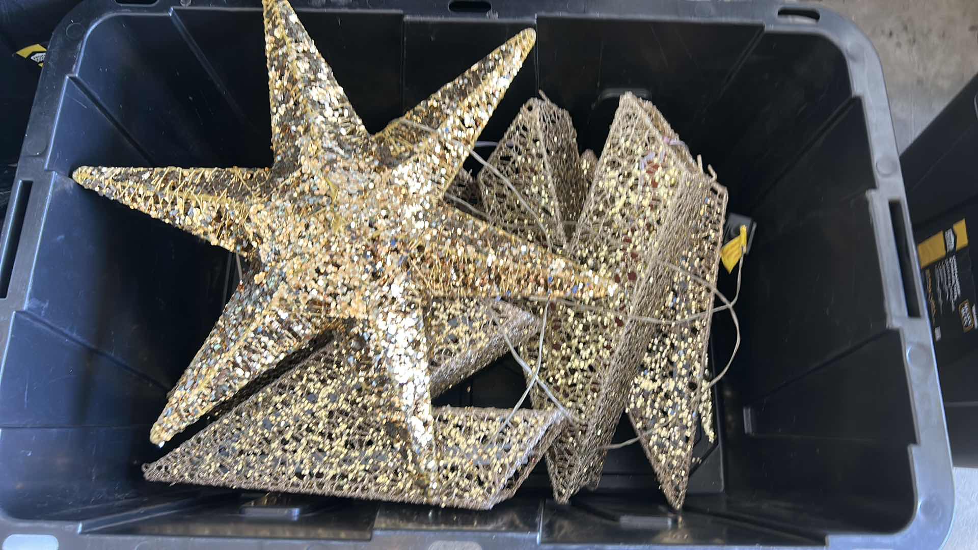 Photo 1 of TOTE FULL OF CHRISTMAS DECOR