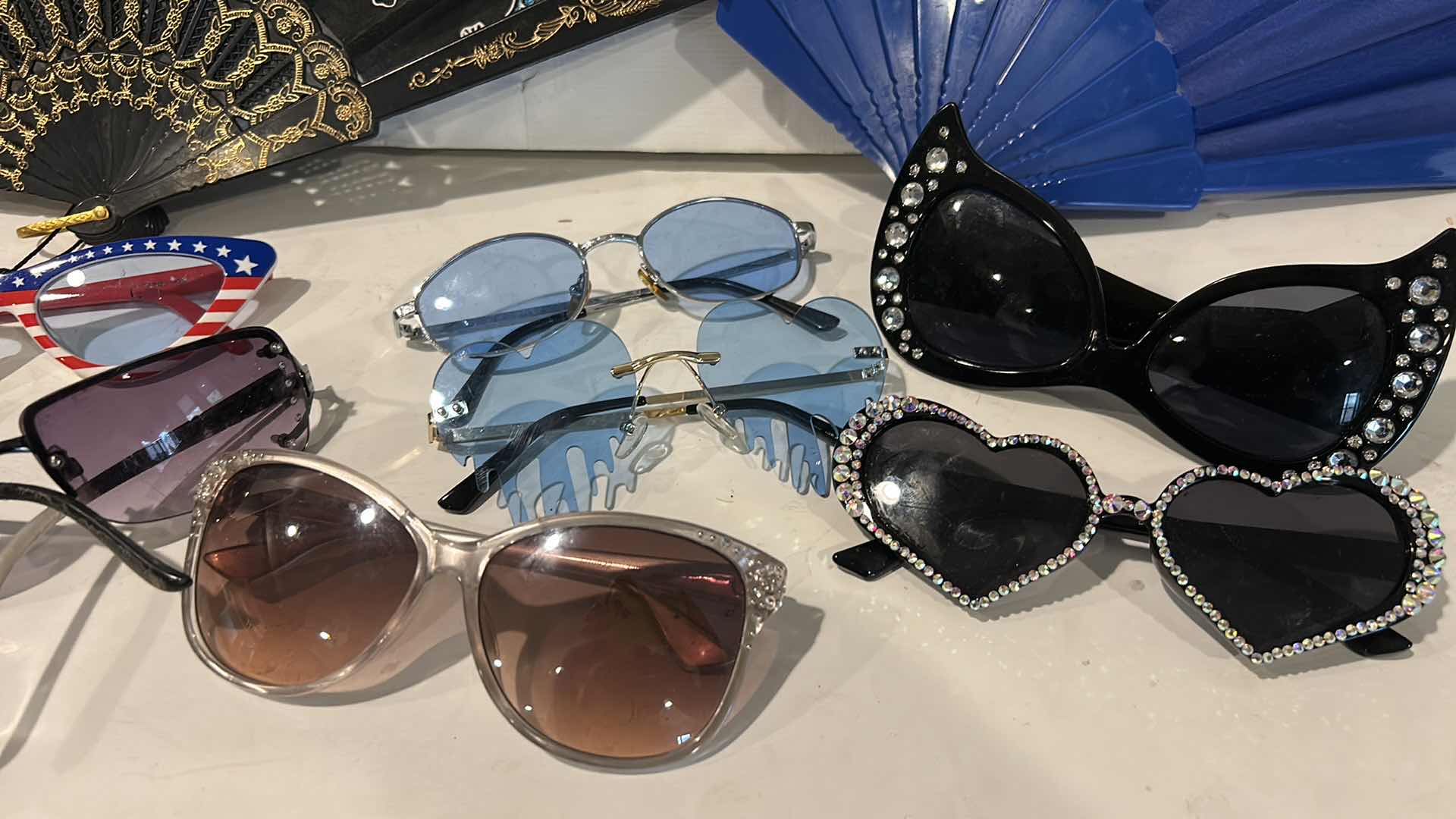 Photo 1 of WOMENS GLASSES/SUNGLASSES & FOLDING FANS - HALLOWEEN OR ANYTIME