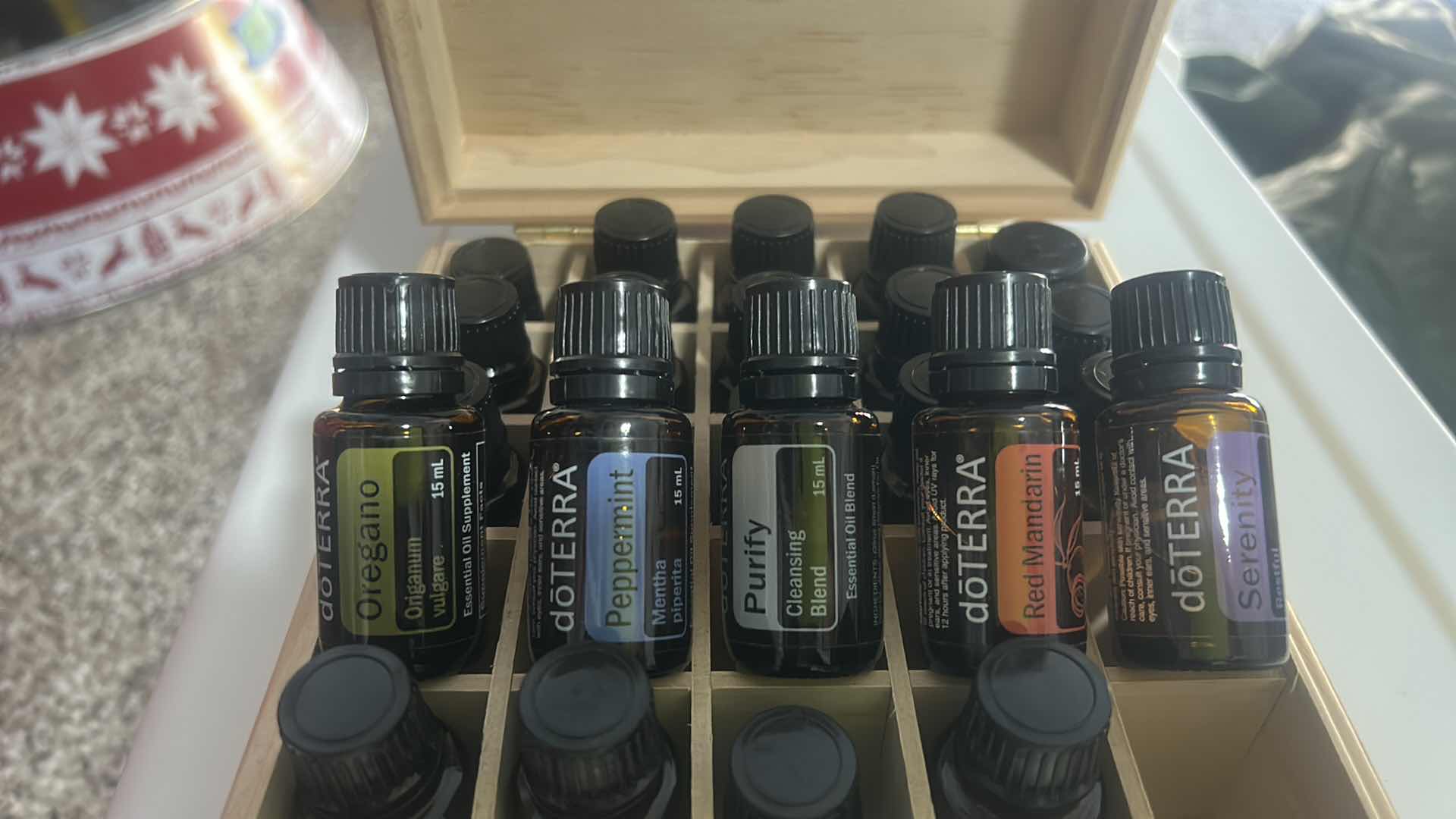Photo 1 of doTERRA ESSENTIAL OILS IN BOX