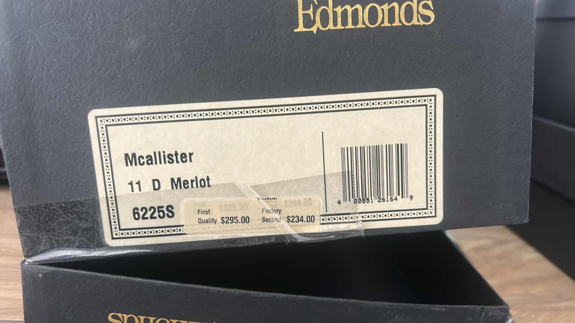 Photo 1 of MENS ALLEN EDMONDS MCALLISTER
 MERLOT LEATHER SHOES SIZE 11 D 