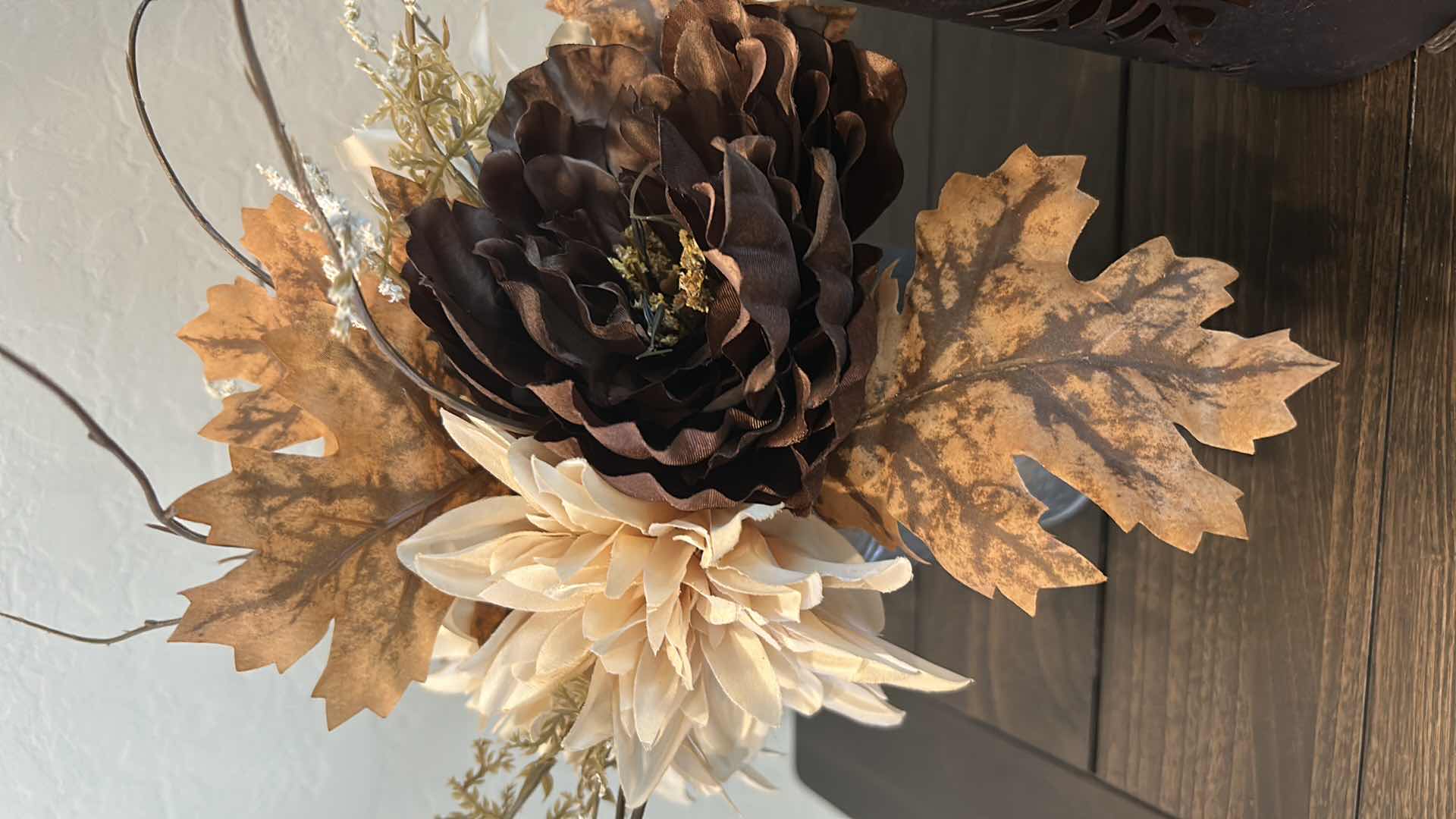 Photo 1 of 2- FALL DECORATIVE CANDLE HOLDER & DECOR