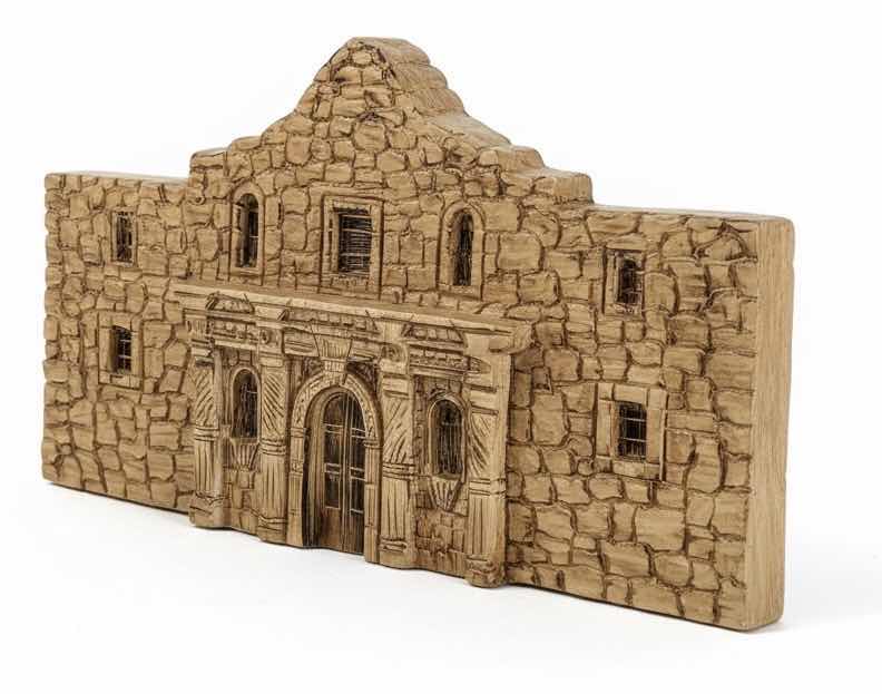 Photo 1 of ALAMO “RISING TIDE” WOOD SCULPTURE WALL PLAQUE 2‘ x H13“