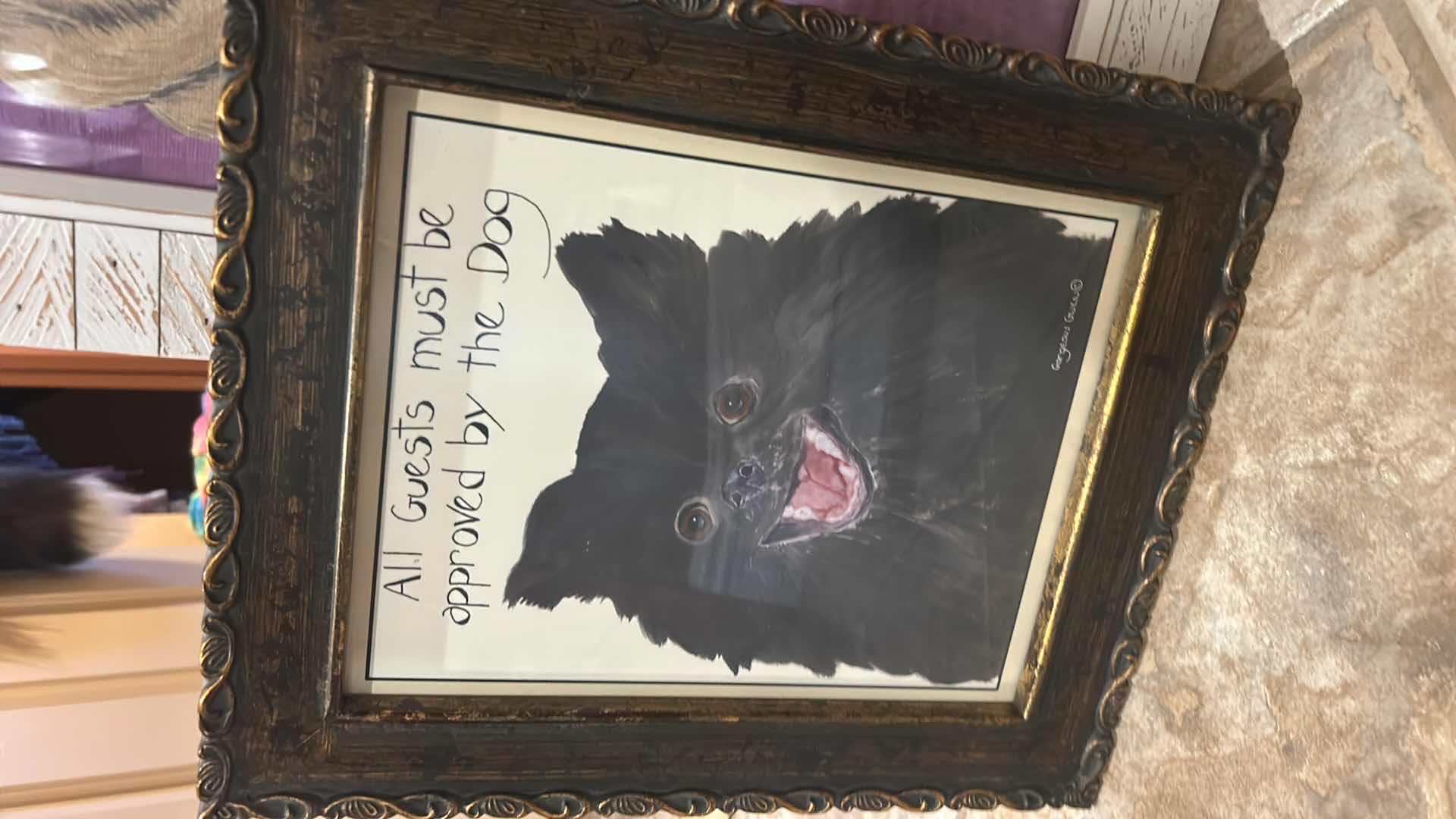 Photo 1 of 7 PC DOG LOVERS ARTWORK (LARGEST 19” X H23”)