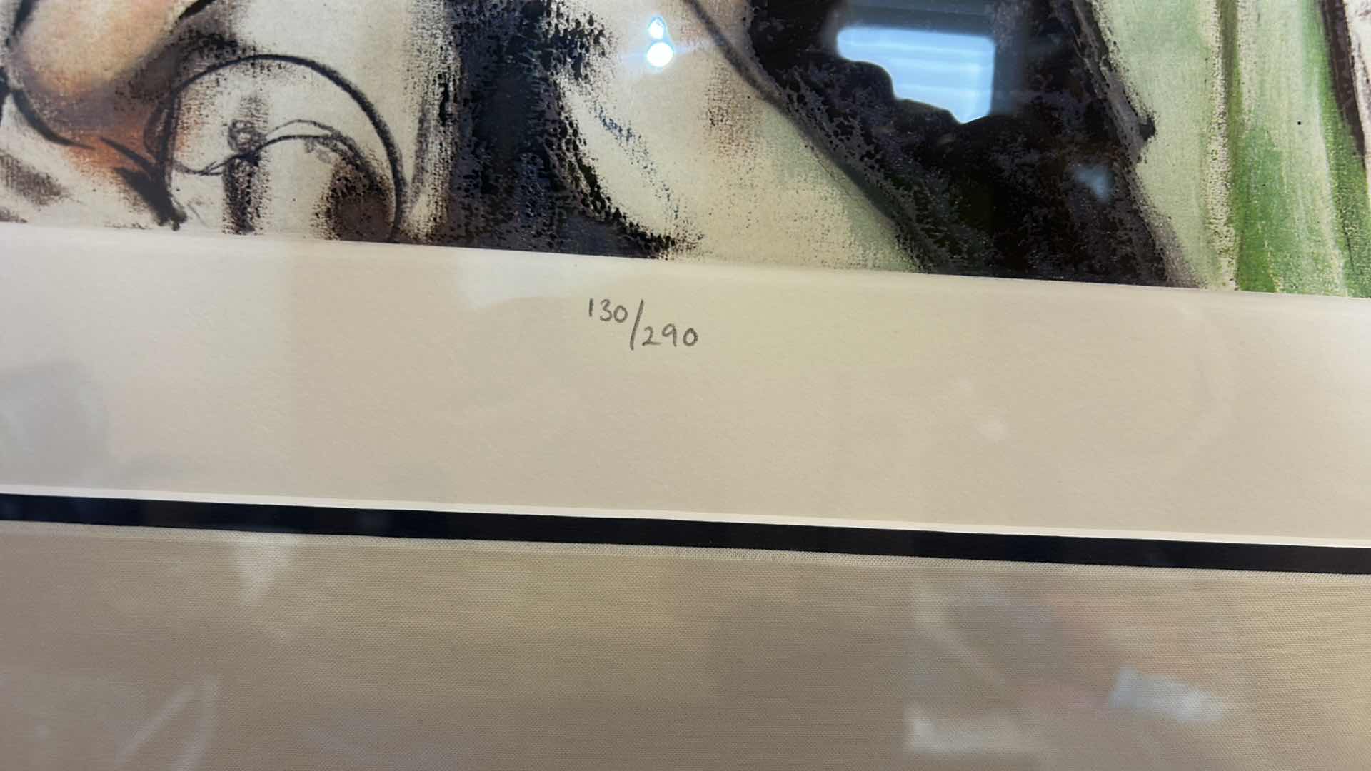 Photo 1 of BLACK FRAMED, ARTIST SIGNED, ROD STEWART, “RONNIE AND ROD” NUMBERED ARTWORK WITH COA 38“ x H32“