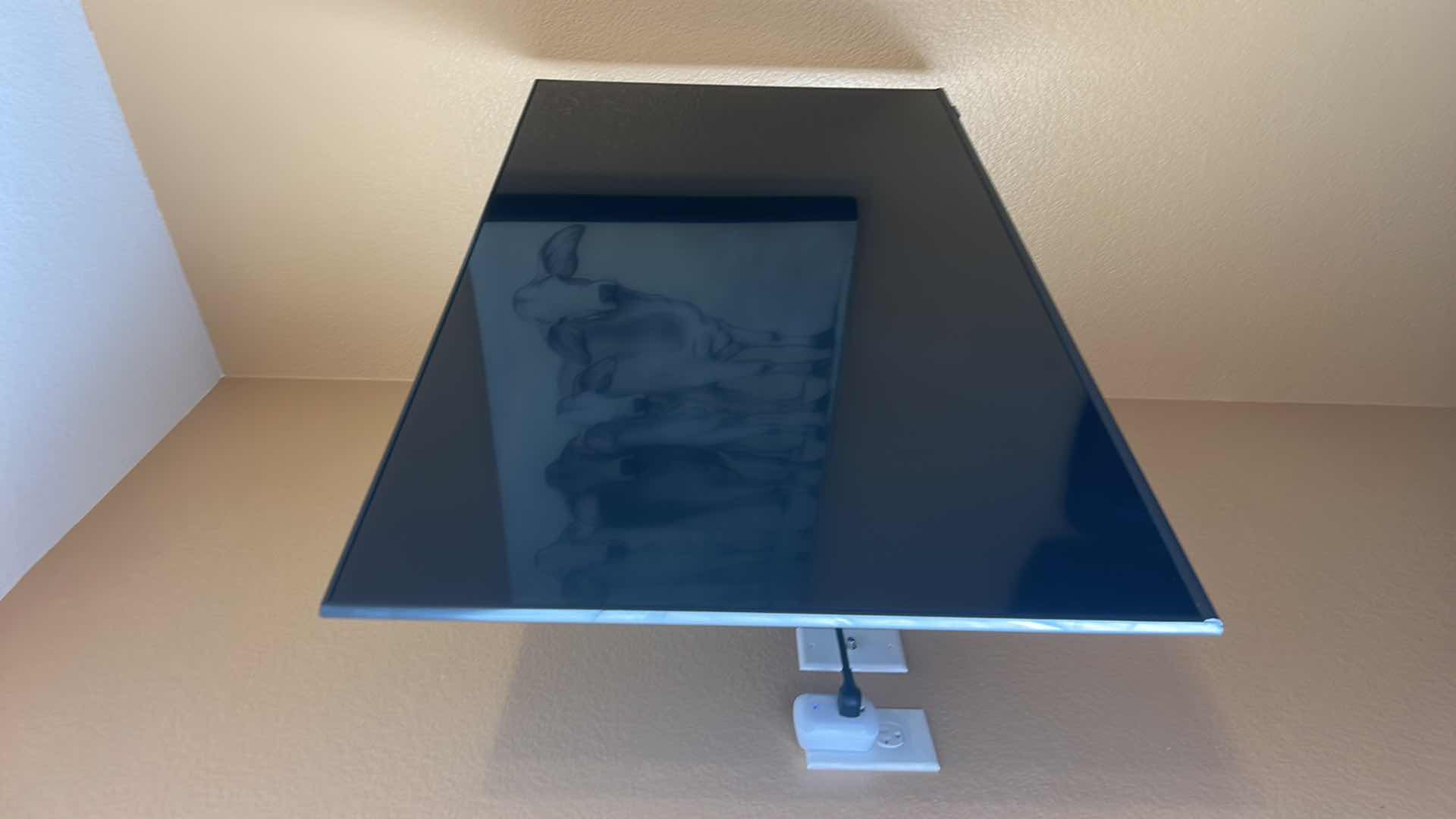 Photo 1 of 43” SAMSUNG TV MODEL NO. : QN43C160CAF WITH MOUNT & REMOTE