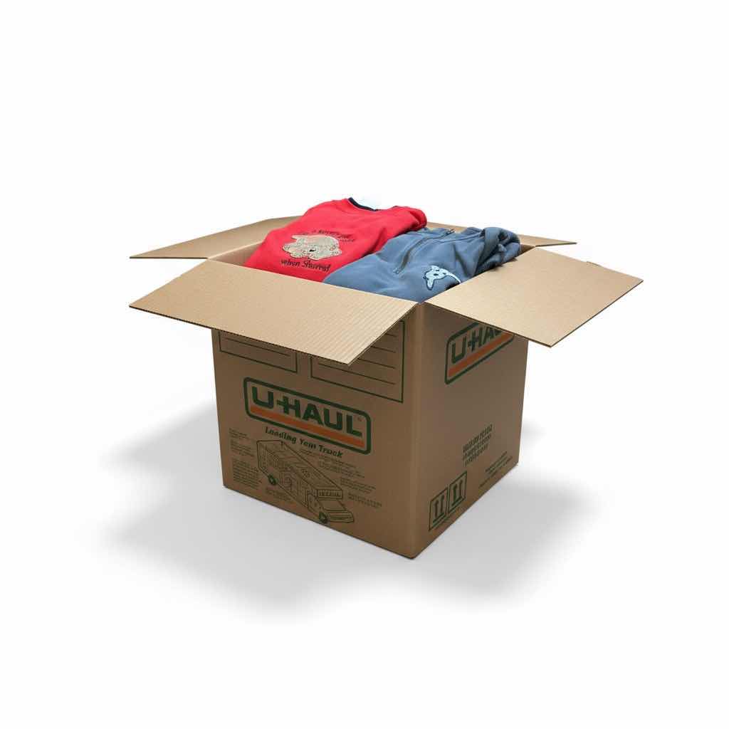 Photo 1 of BOX OF WOMENS CLOTHING, SWEATSHIRTS AND JACKETS (ASSORTED SIZES)