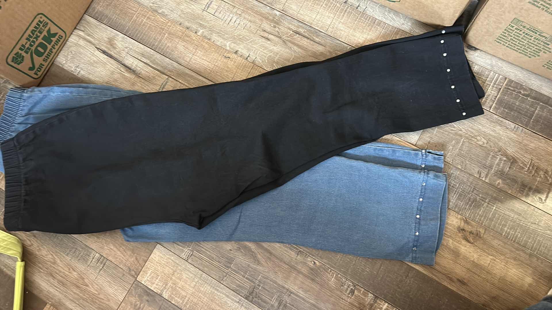 Photo 1 of BOX OF WOMENS CLOTHING, BLOUSES, SHIRTS AND PANTS (ASSORTED SIZES)