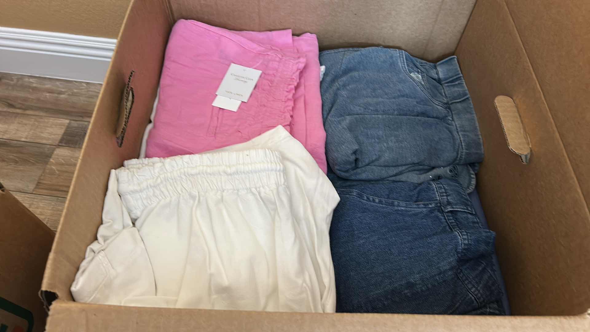 Photo 1 of BOX OF WOMENS CLOTHING (SOME NEW WITH TAGS)