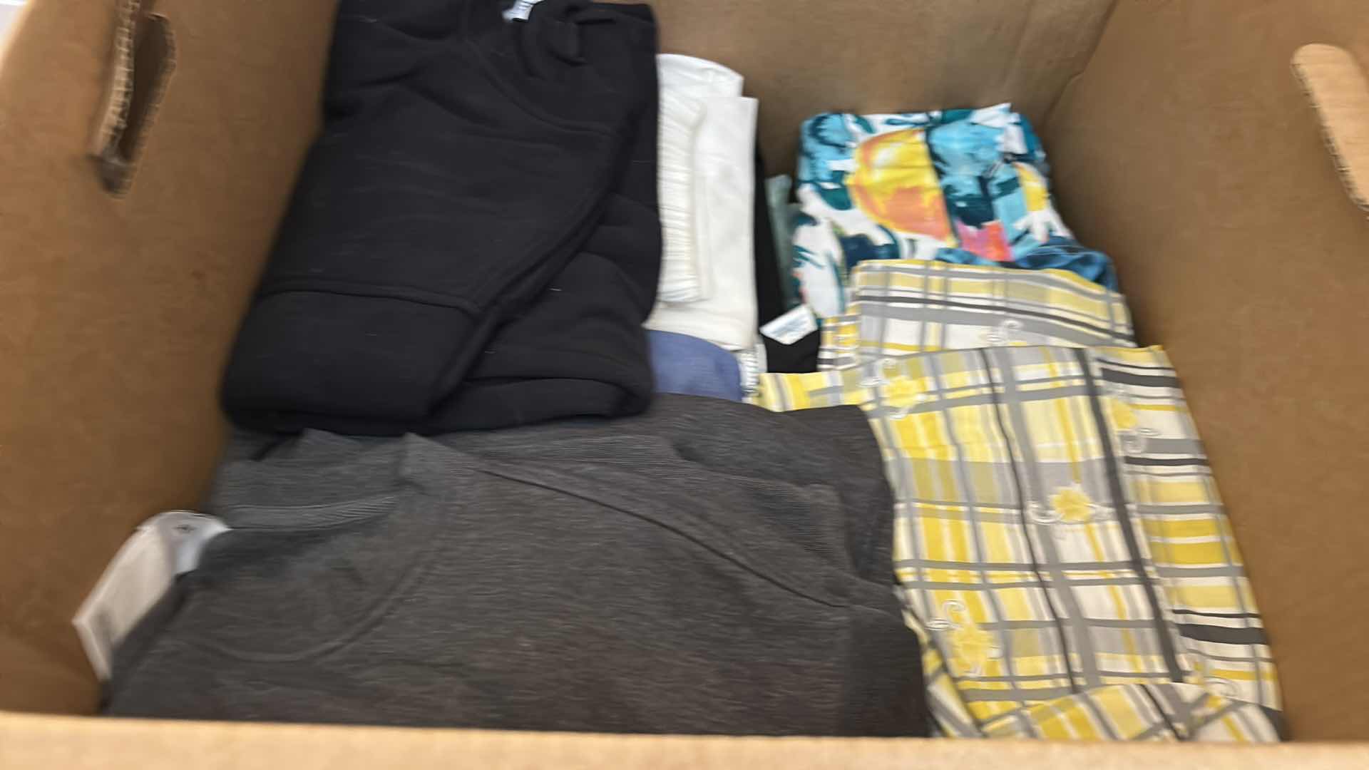 Photo 1 of BOX OF WOMENS CLOTHING (SOME NEW WITH TAGS)