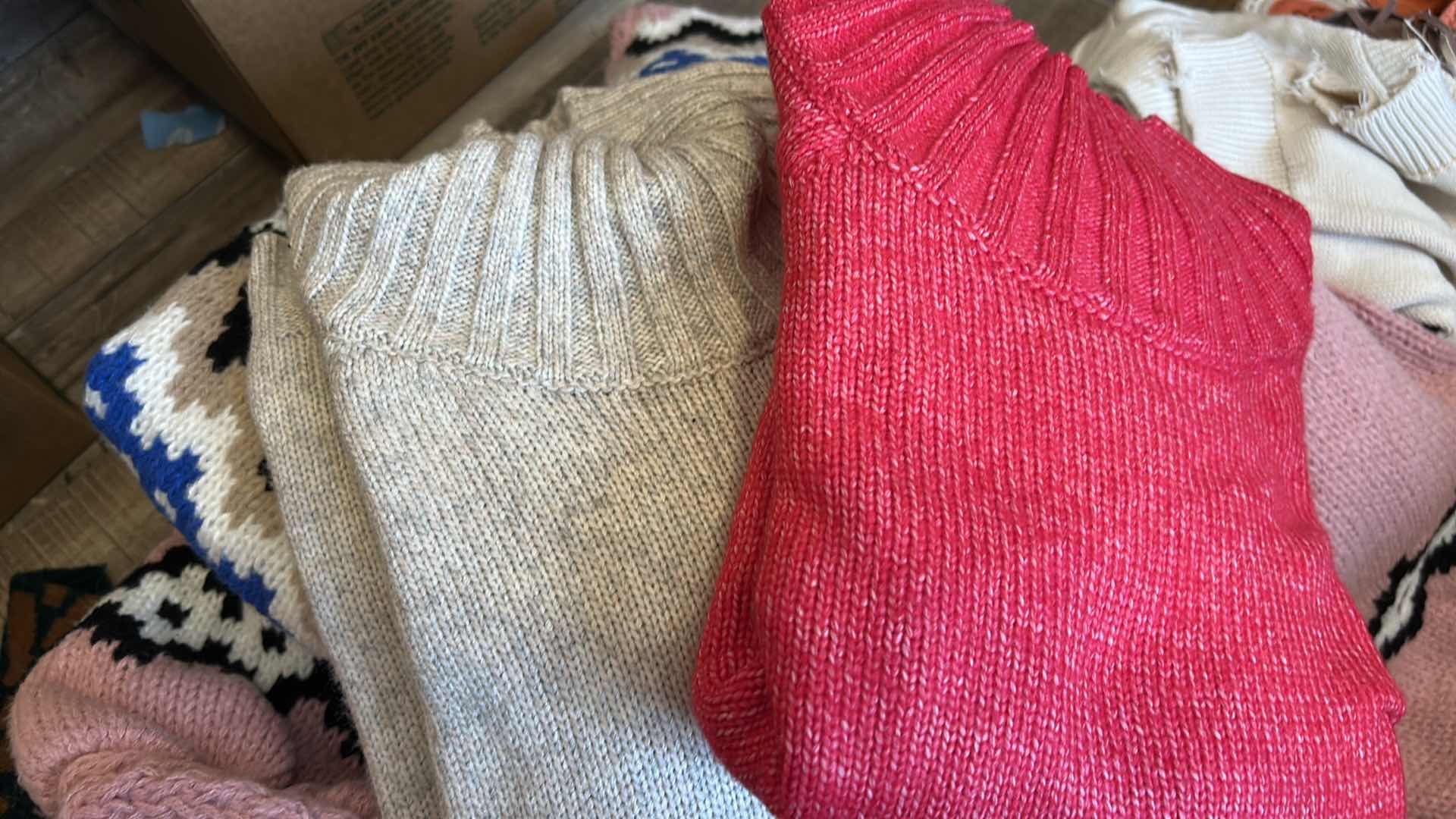 Photo 1 of BOX OF WOMENS SWEATERS
