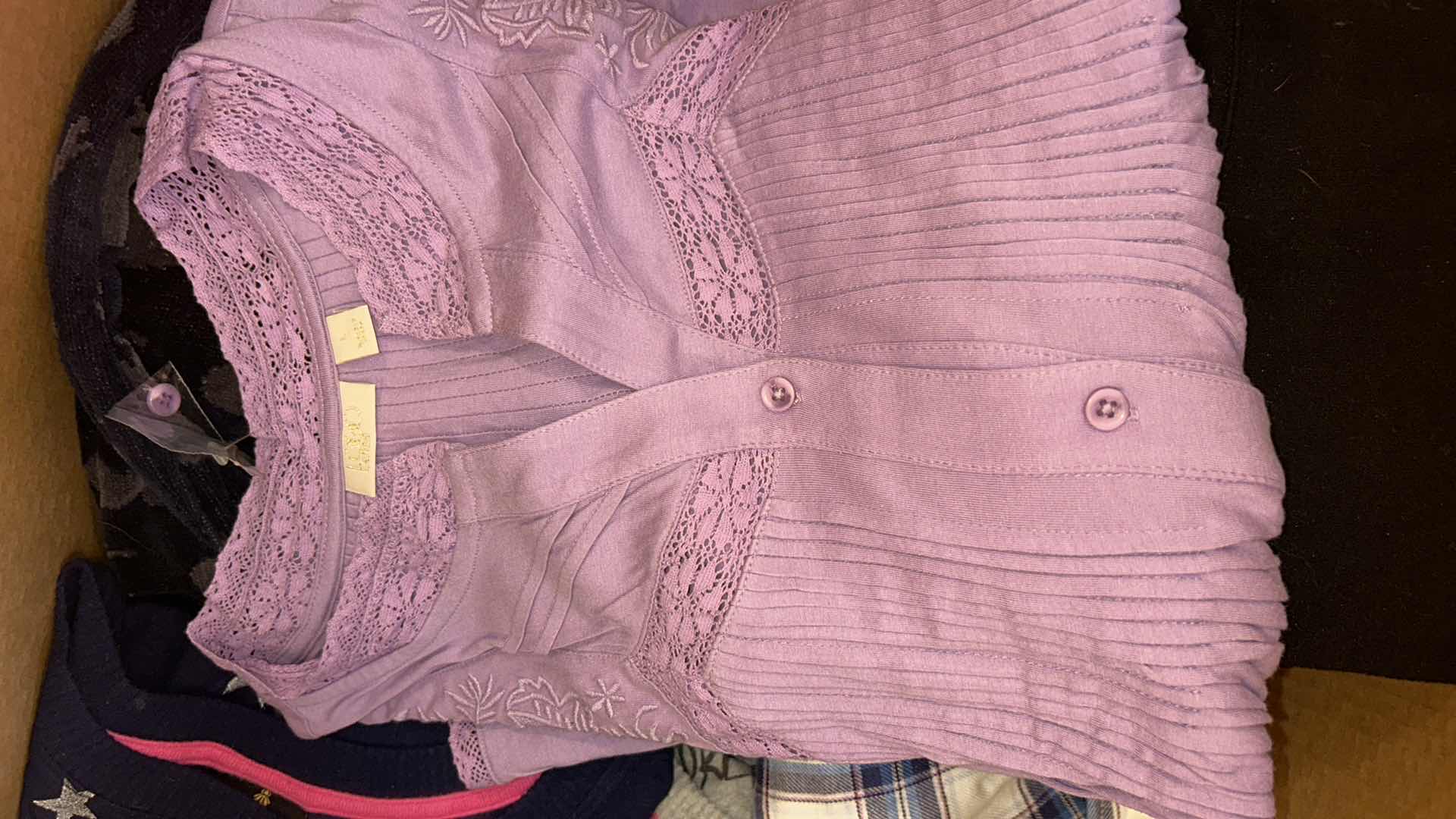 Photo 1 of BOX OF WOMENS LOUNGEWEAR, SWEATS AND HATS SOME NEW WITH TAGS (ASSORTED SIZES)