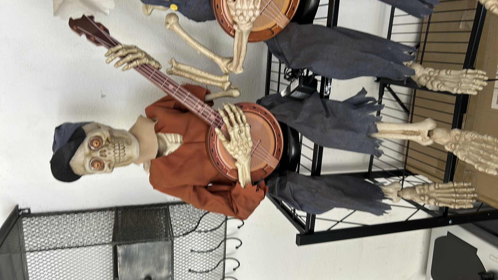 Photo 1 of DUALING HALLOWEEN SKELETON BANJO PLAYERS
