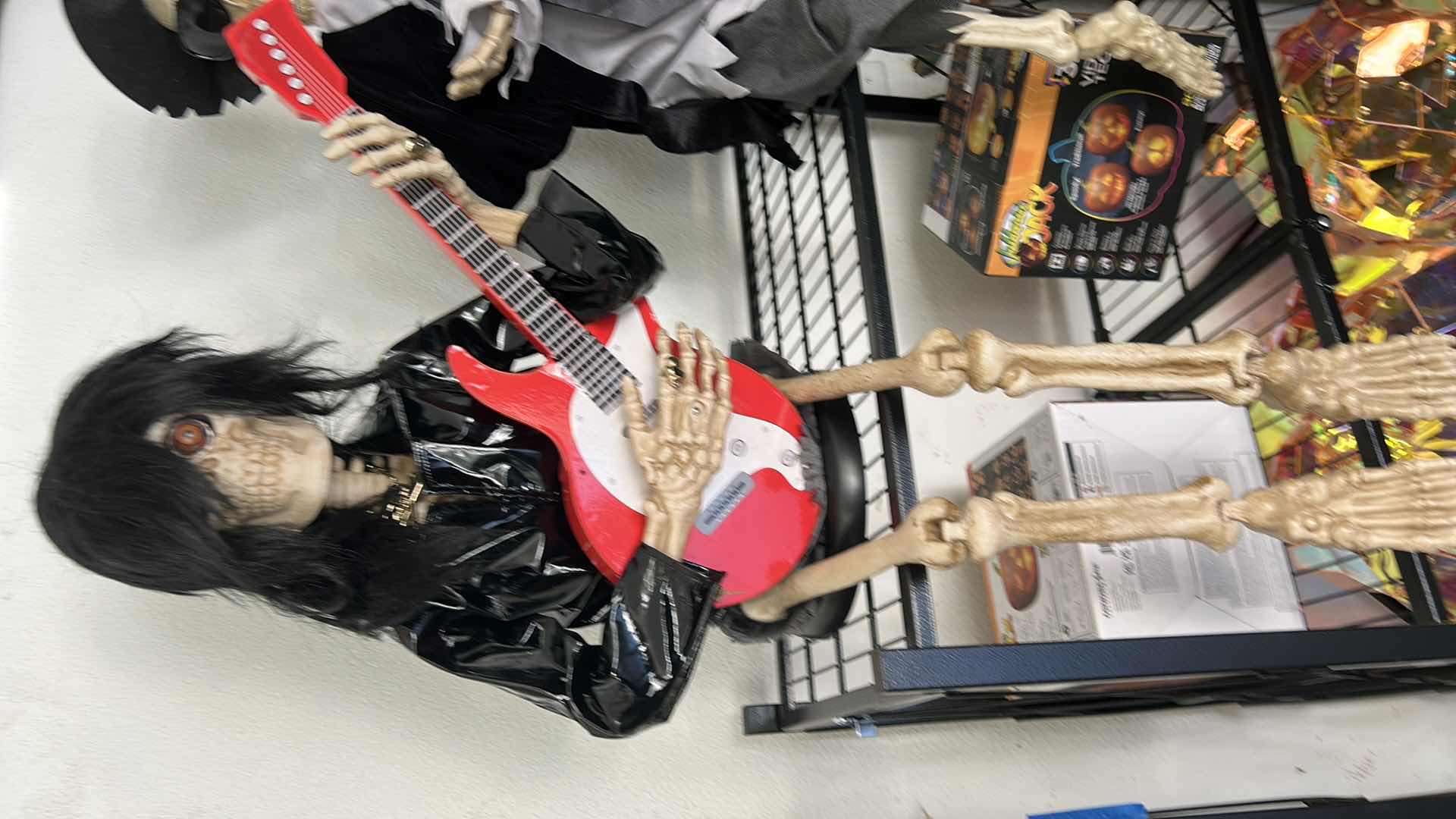 Photo 1 of HALLOWEEN SKELETON ELECTRIC GUITAR PLAYER AND HARMONICA PLAYER