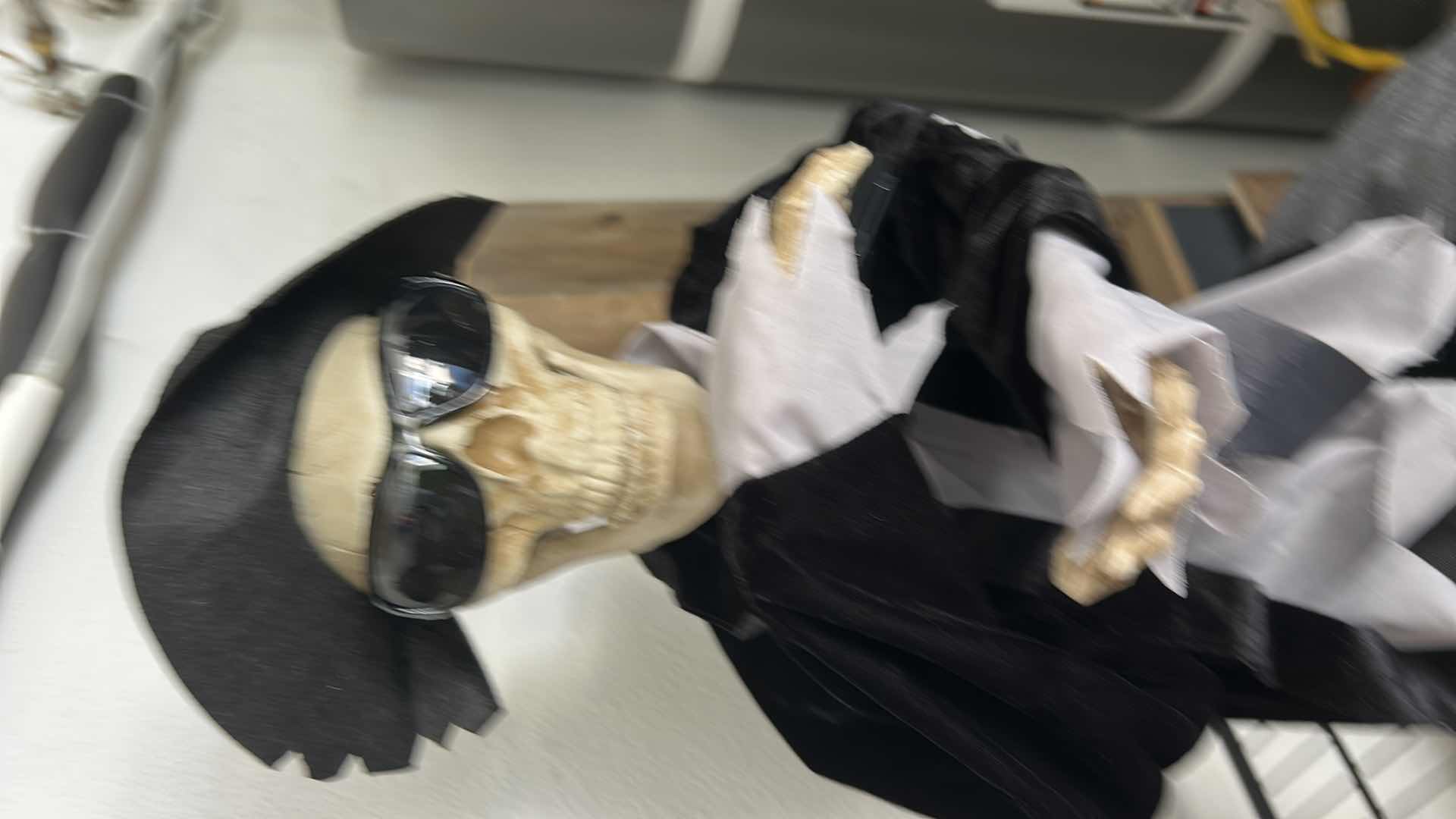 Photo 1 of HALLOWEEN SKELETON ELECTRIC GUITAR PLAYER AND HARMONICA PLAYER