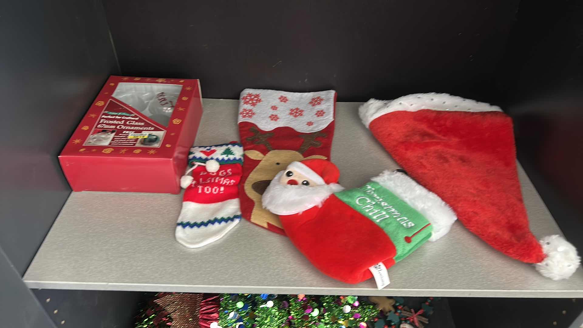 Photo 1 of 4 SHELVES OF CHRISTMAS DECOR