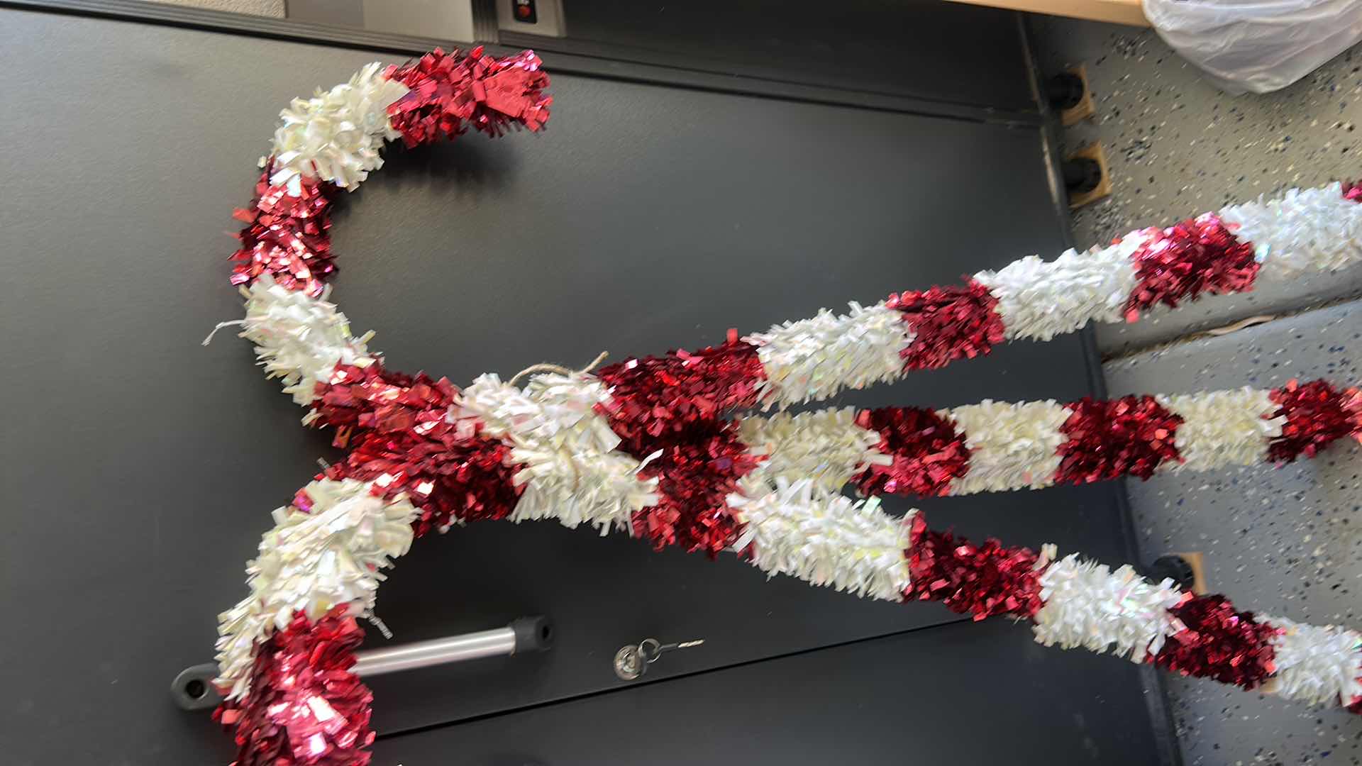 Photo 1 of FIBER OPTIC PRELIT CHRISTMAS TREE AND 6 CANDY CANES