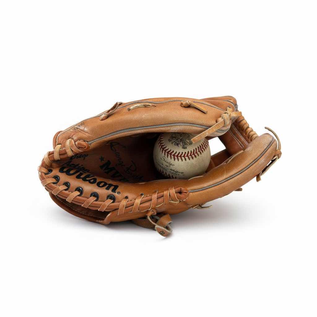 Photo 1 of BASEBALL GLOVE AND BALL