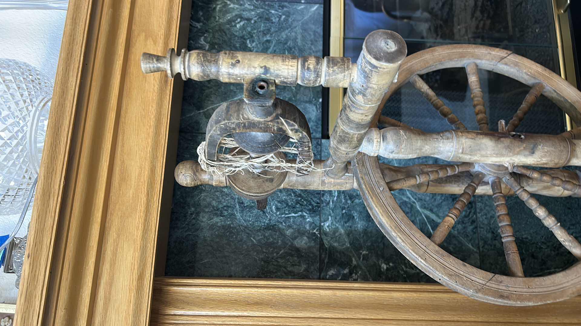 Photo 1 of ANTIQUE SPINNING WHEEL H33.5”