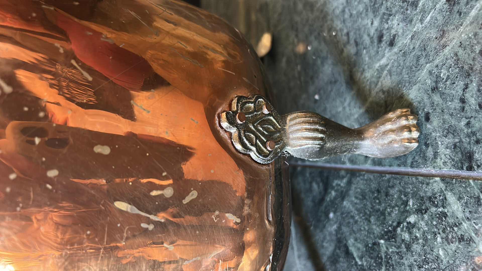 Photo 1 of COPPER AND BRASS LOG HOLDER / FIREWOOD BASKET 17“ x 10“ x H17“