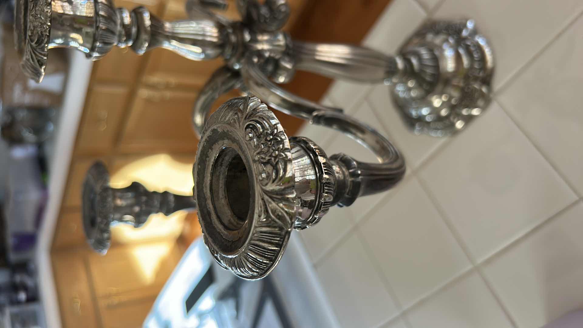 Photo 1 of GODINGER SILVER CANDELABRA H14”