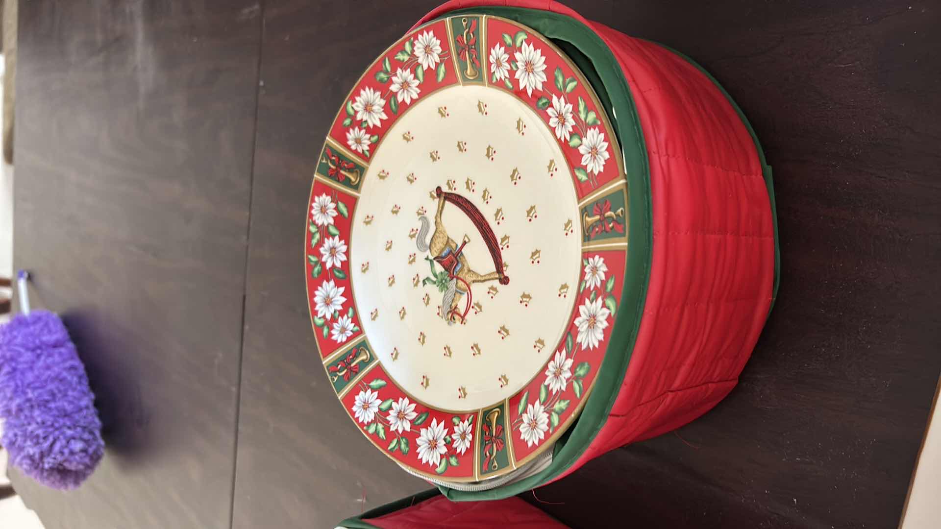 Photo 1 of CHARLTON HALL & CLASSIC TRADITIONS CHRISTMAS SERVING WARE - 10, 7.75” DESSERT PLATES, 12 MUGS, BUTTER DISH AND MORE