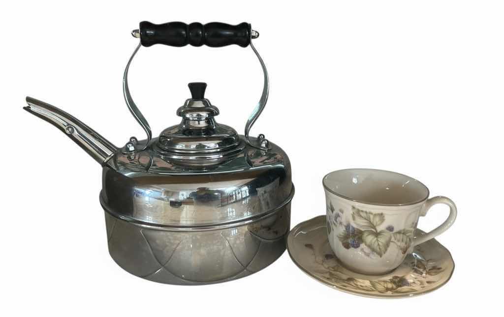 Photo 1 of THE SIMPLEX PATENT KETTLE AND EPOCH CUP AND SAUCER