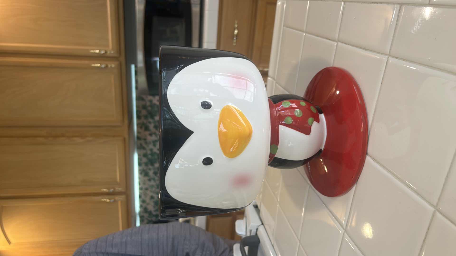 Photo 1 of CHRISTMAS DECOR- PENGUIN CANDY DISH H9”
