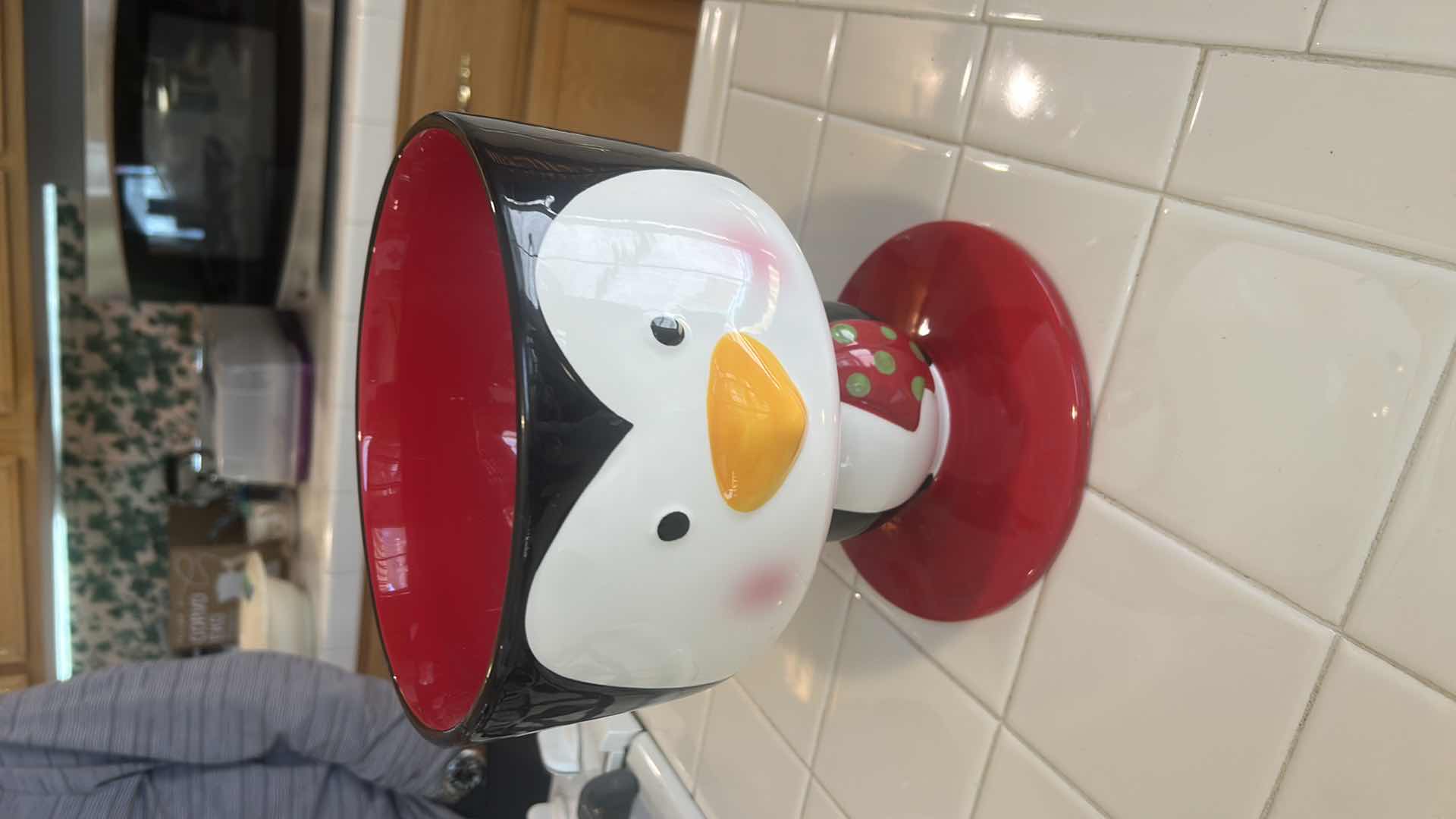 Photo 1 of CHRISTMAS DECOR- PENGUIN CANDY DISH H9”