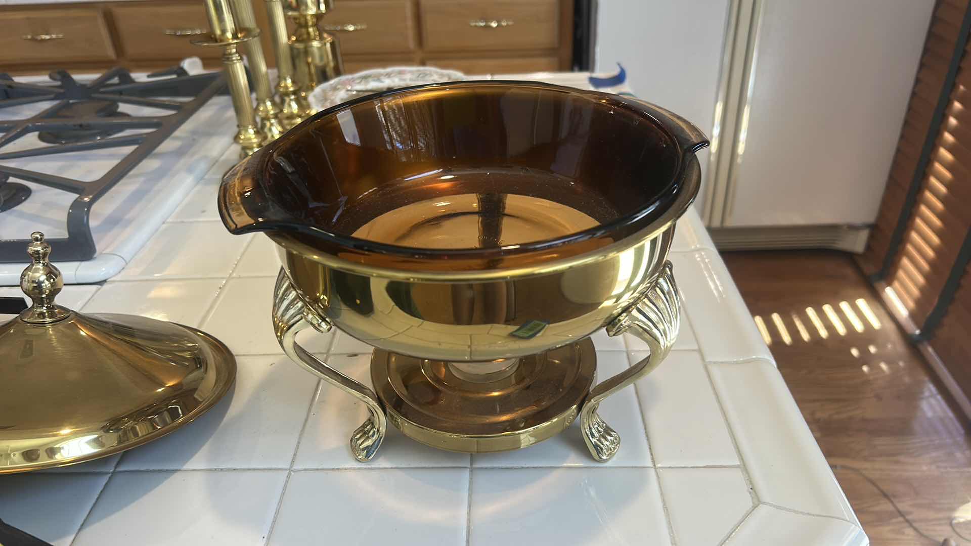 Photo 1 of BRASS FONDUE SET