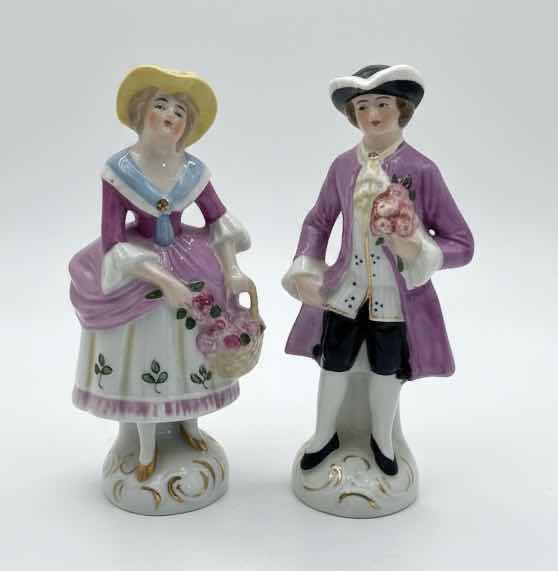 Photo 1 of 2 VINTAGE PORCELAIN FIGURINES H5”