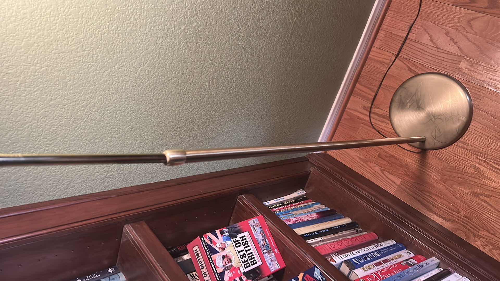 Photo 1 of BRASS FLOOR LAMP ( H47”ADJUSTABLE HEIGHT)